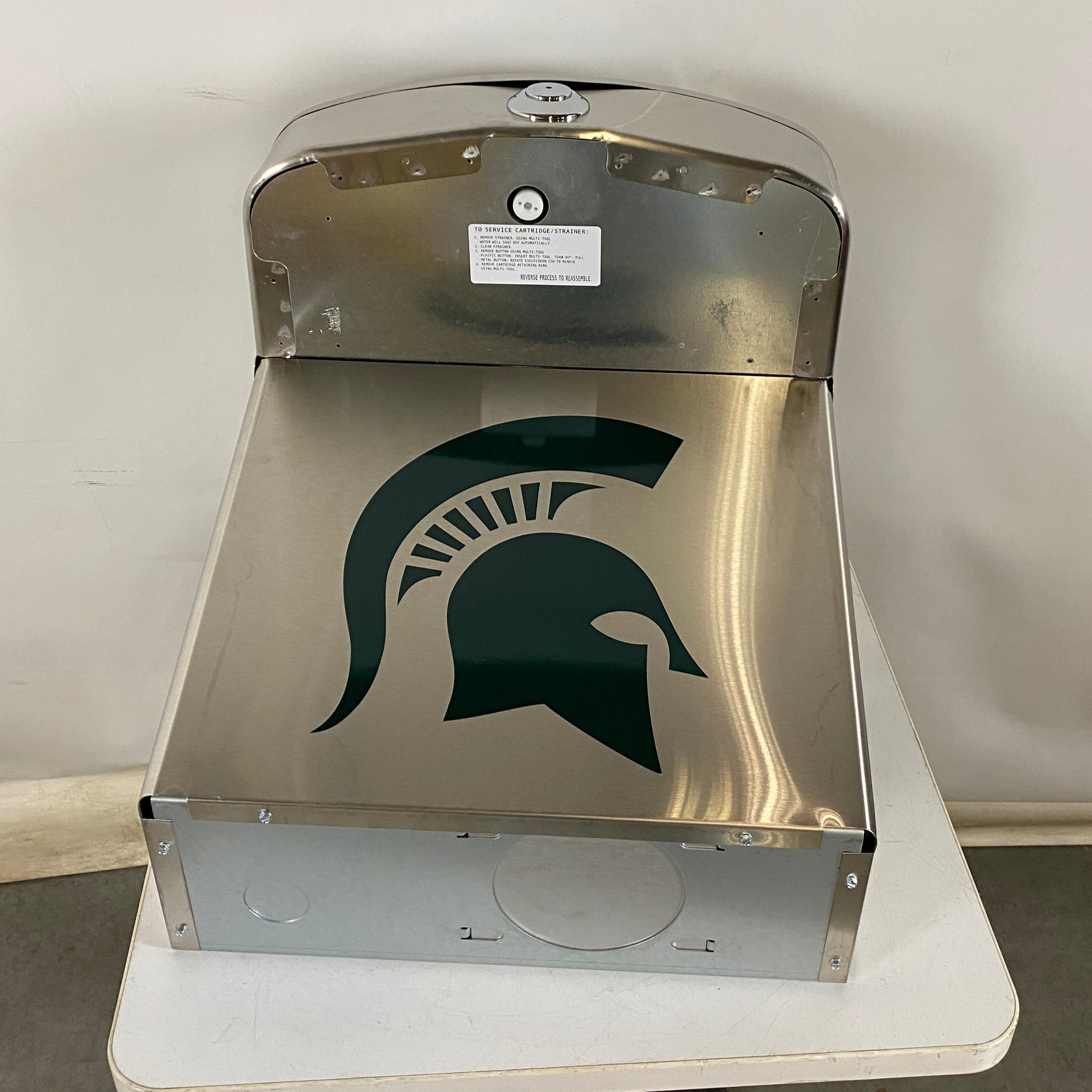 Murdock #7012-313-000 Spartan Helmet Design Wall Mounted Water Fountain