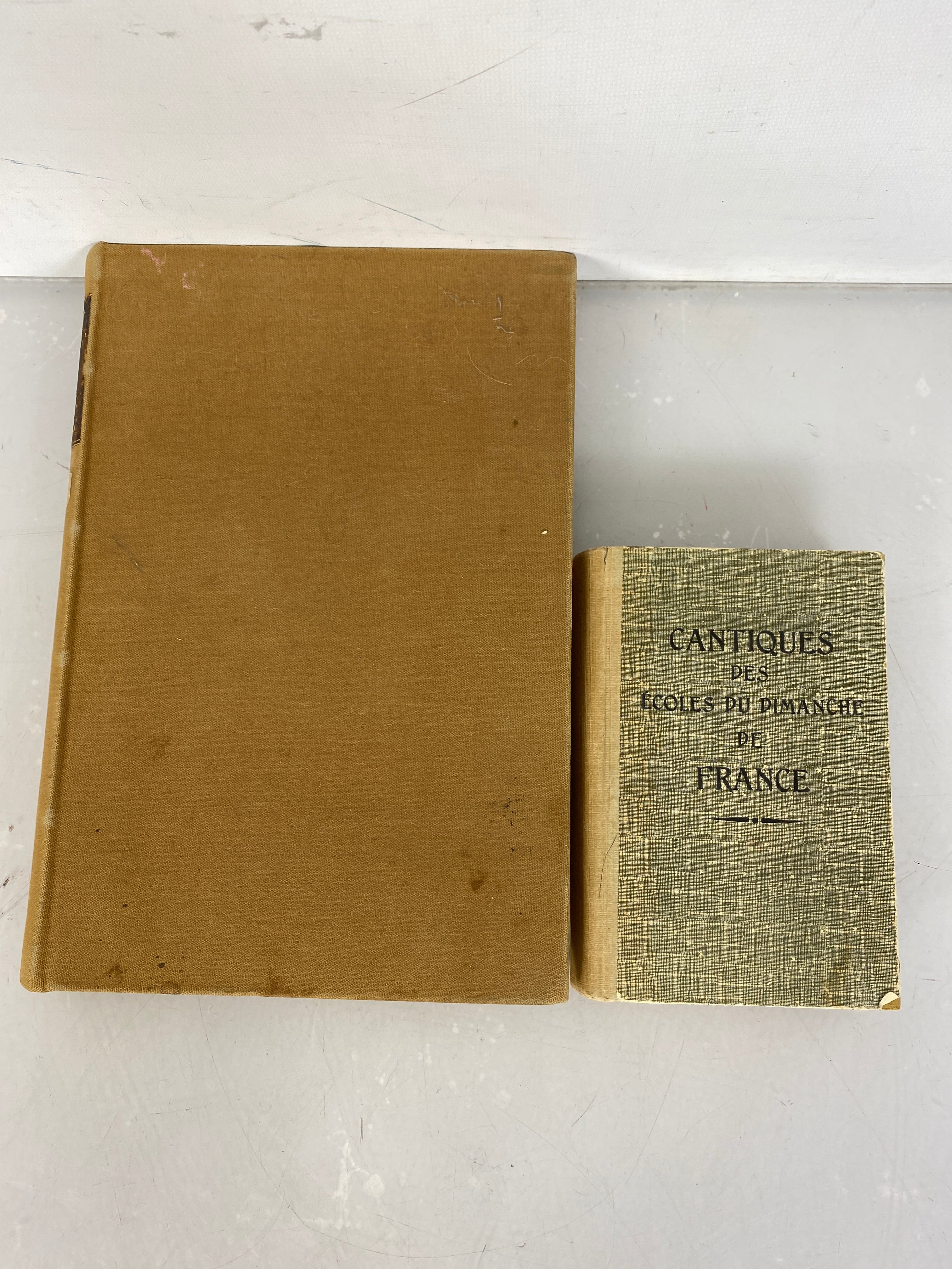 Lot of 2 Vintage French Language Song Books 1903, 1948 HC