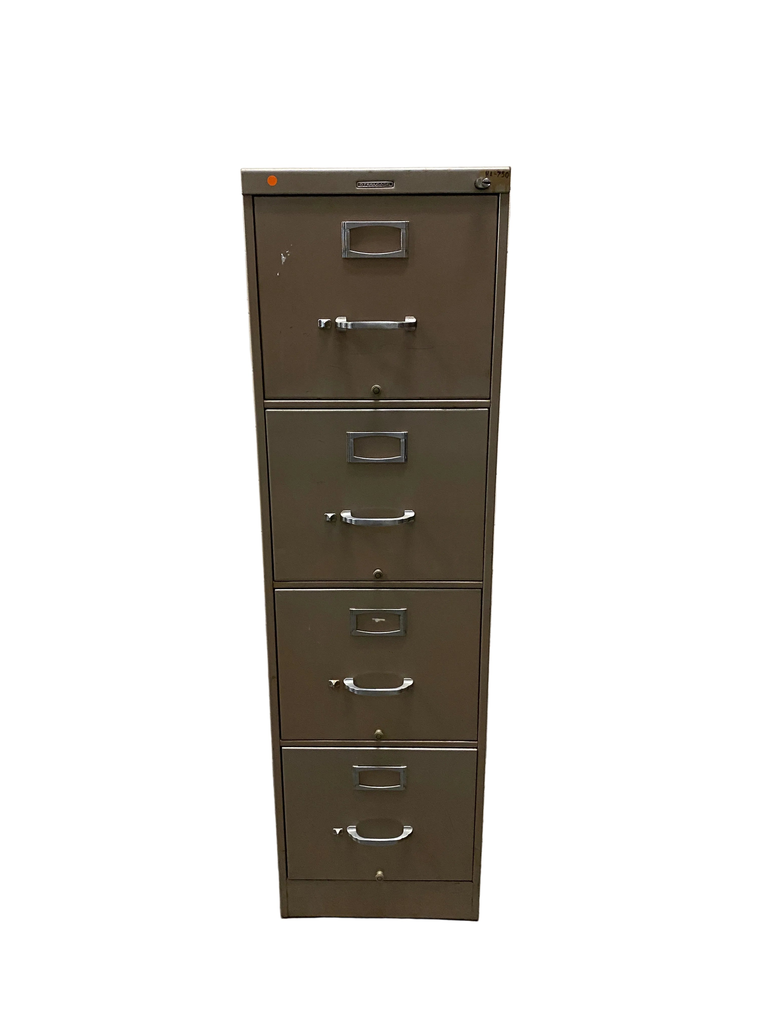 Steelcase Beige 4 Drawer File Cabinet
