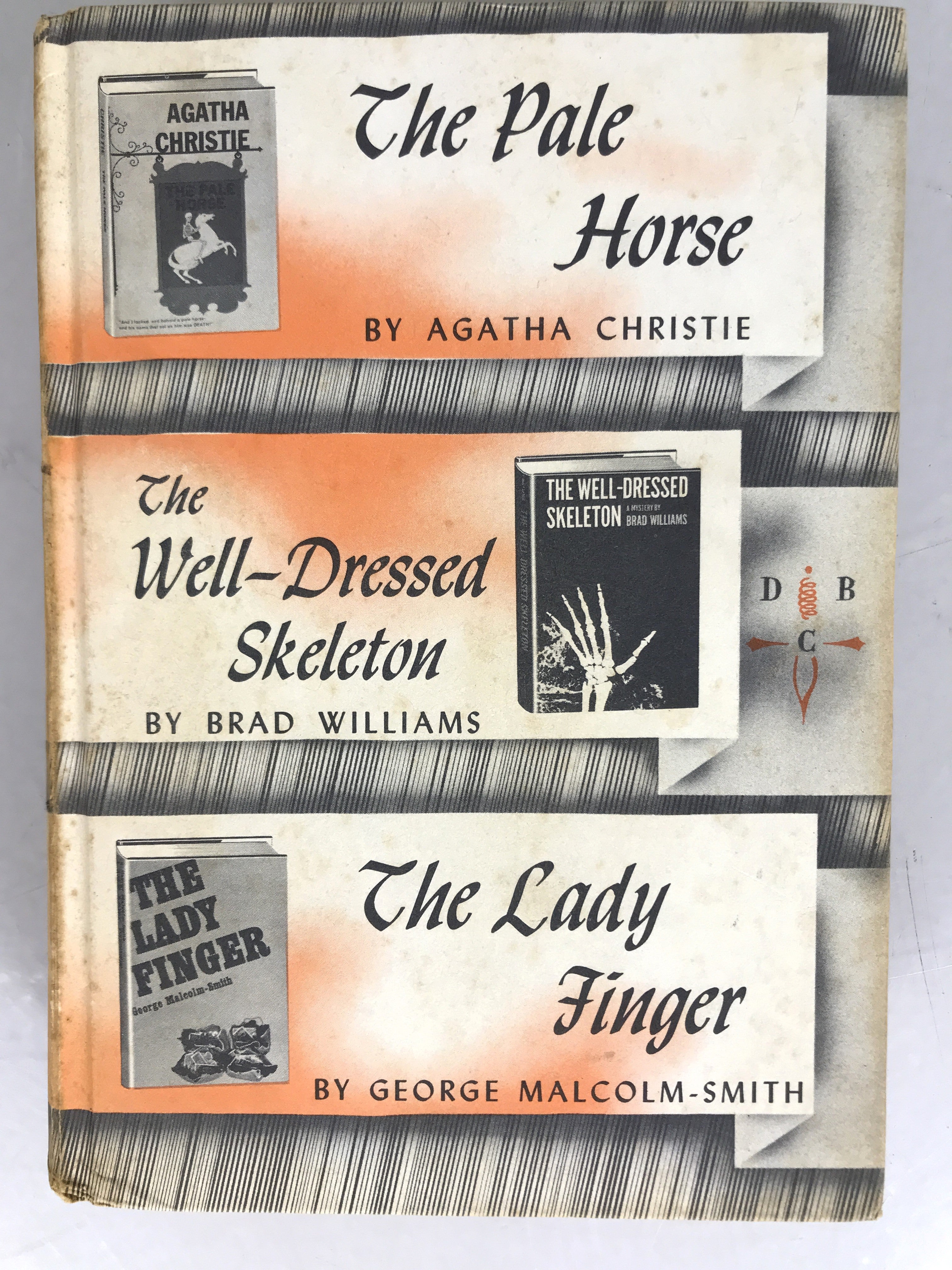 Lot of 3 Detective Book Club Mystery Books: Agatha Christie, Georges Simenon, Frances Crane and Others 1953-1962 HC