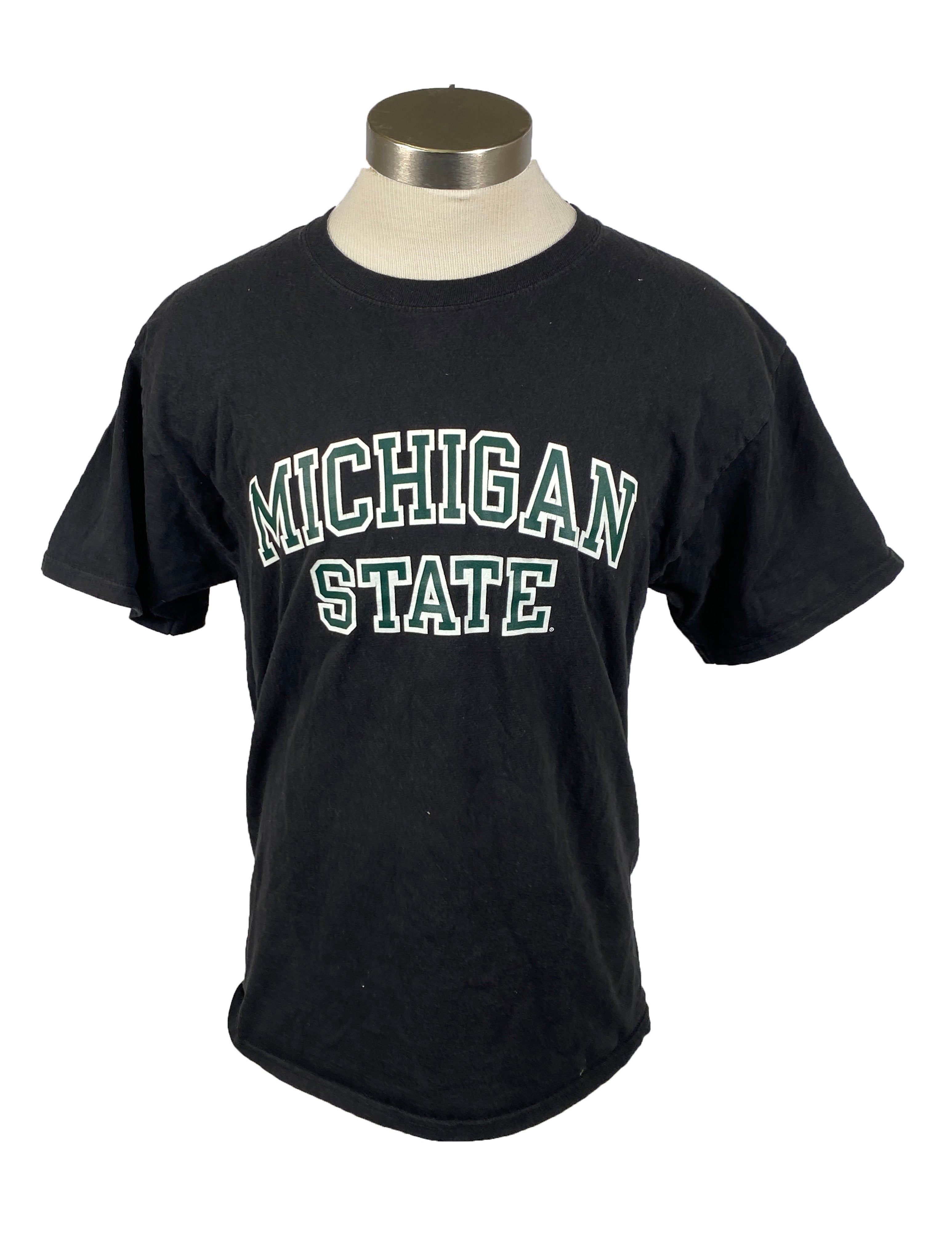 Michigan State University Champion Black T-Shirt Unisex Size L