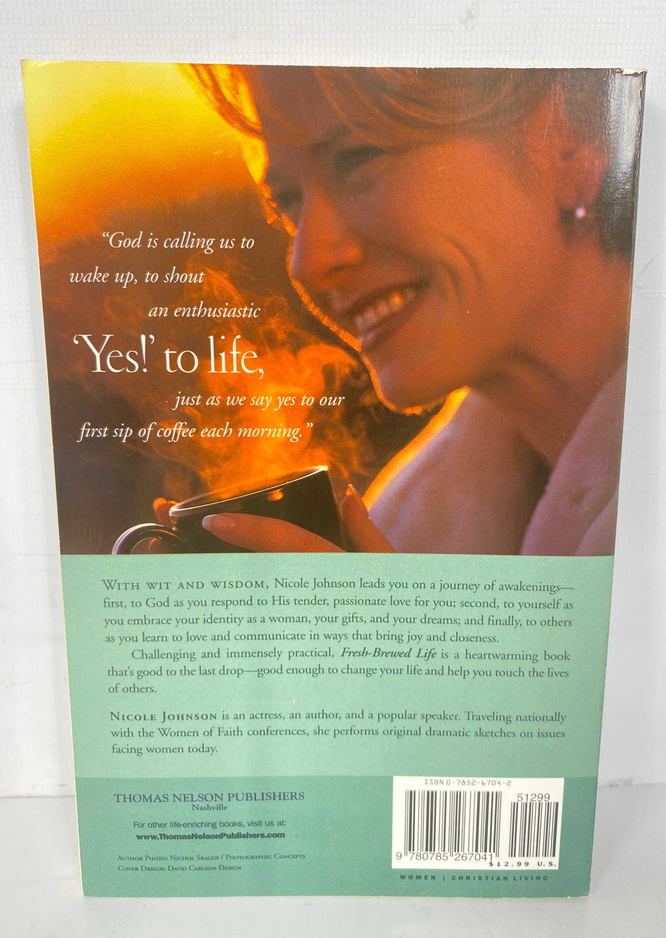 Fresh-Brewed Life by Nicole Johnson Wake Up Your Soul 1999 Signed SC