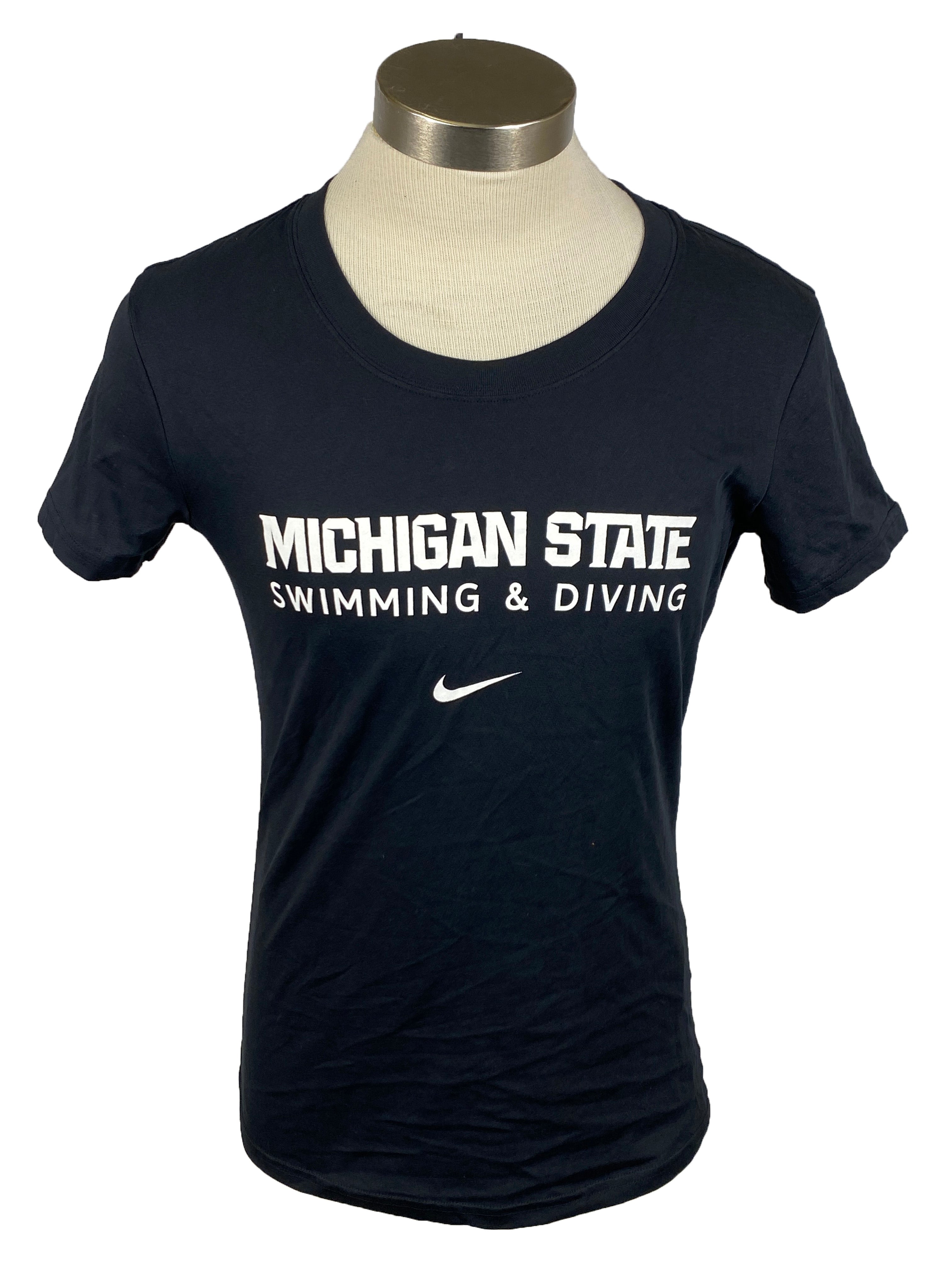 Nike Black MSU Swimming and Diving T-Shirt Unisex L
