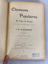 Lot of 2 Vintage French Language Song Books 1903, 1948 HC