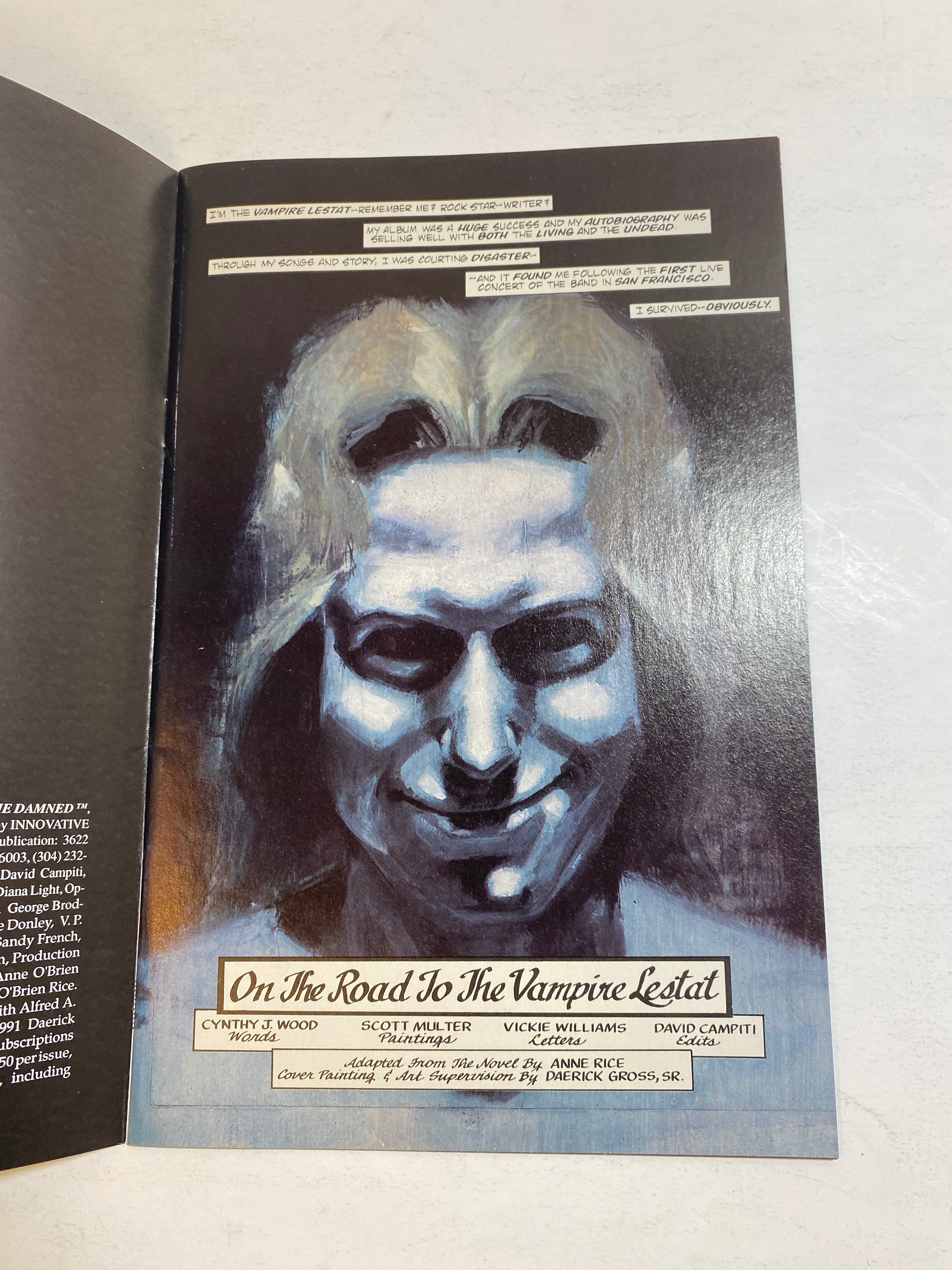 Anne Rice Queen of the Damned Innovation Comic 1