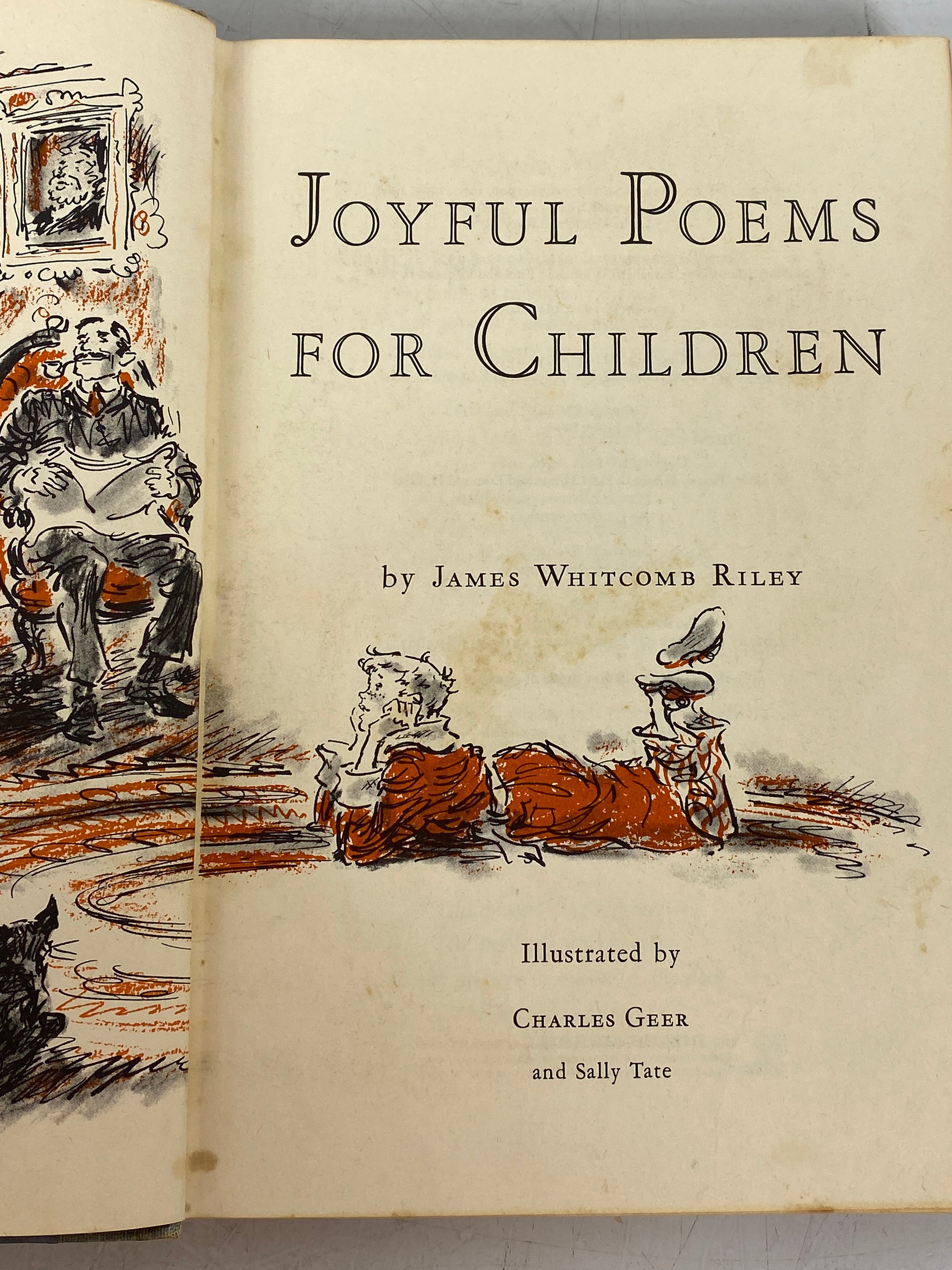 Joyful Poems for Children James Whitcomb Riley 1960 Vintage HC