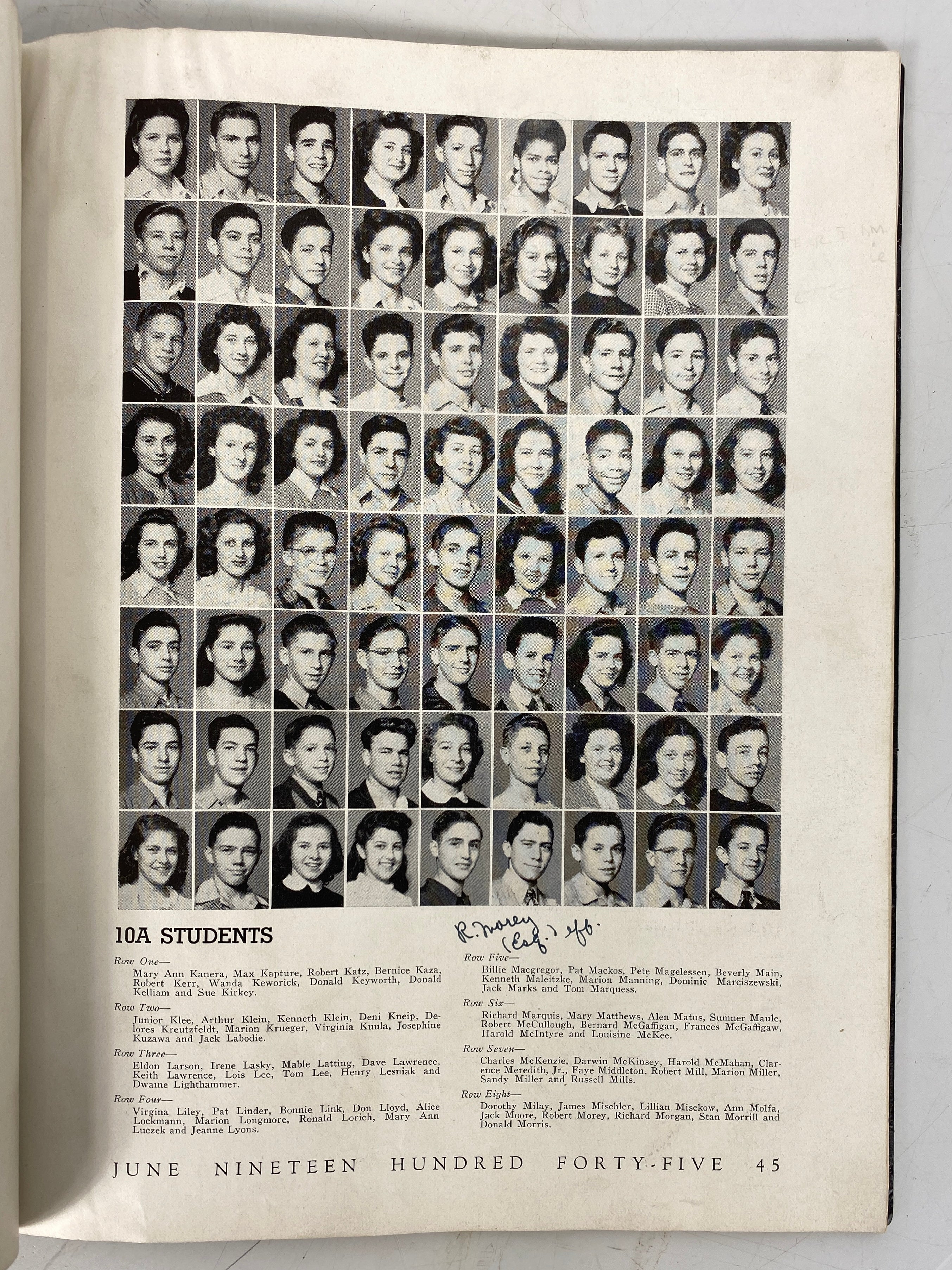 1945 Northern High School Yearbook Flint Michigan SC