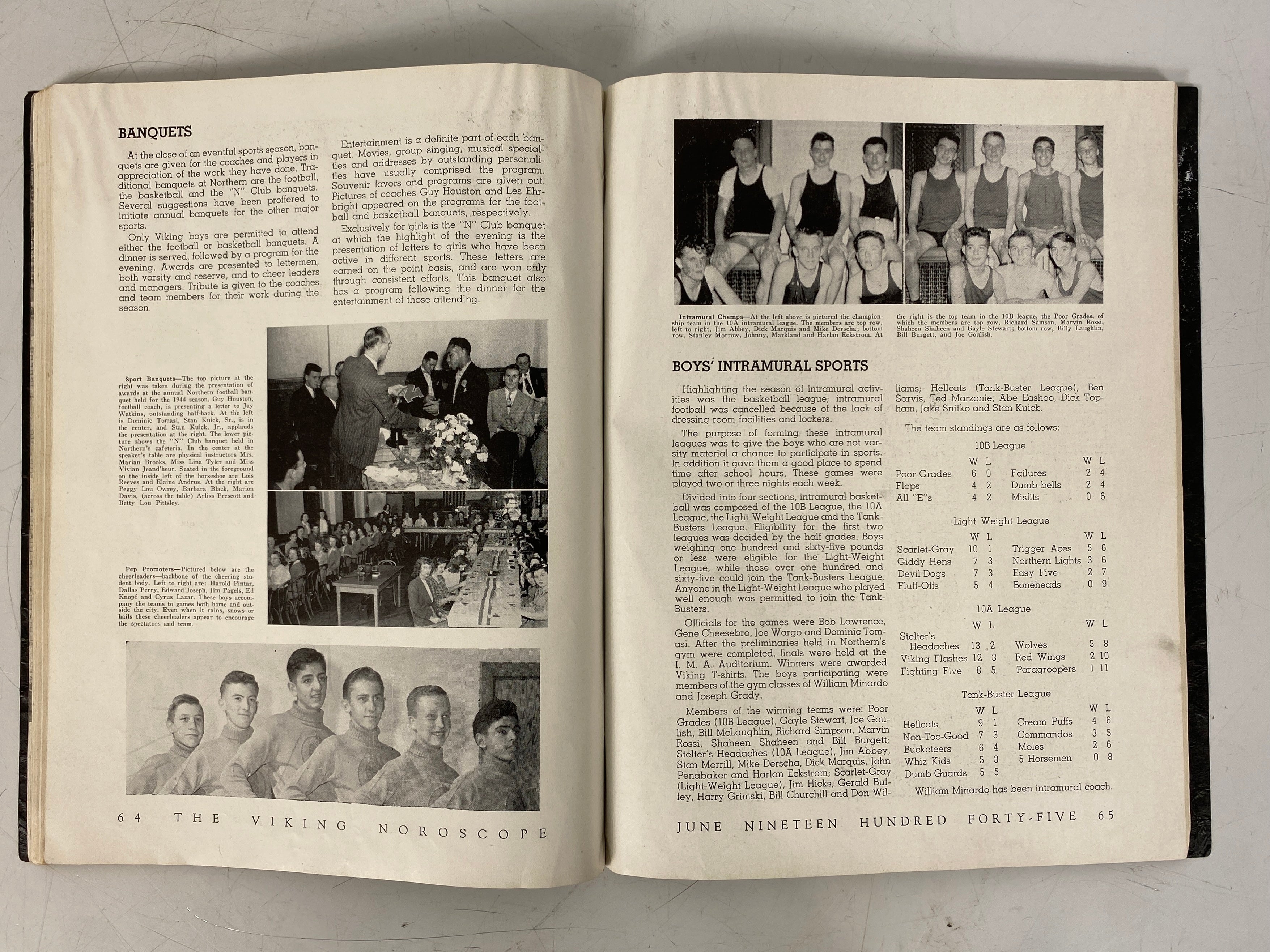 1945 Northern High School Yearbook Flint Michigan SC