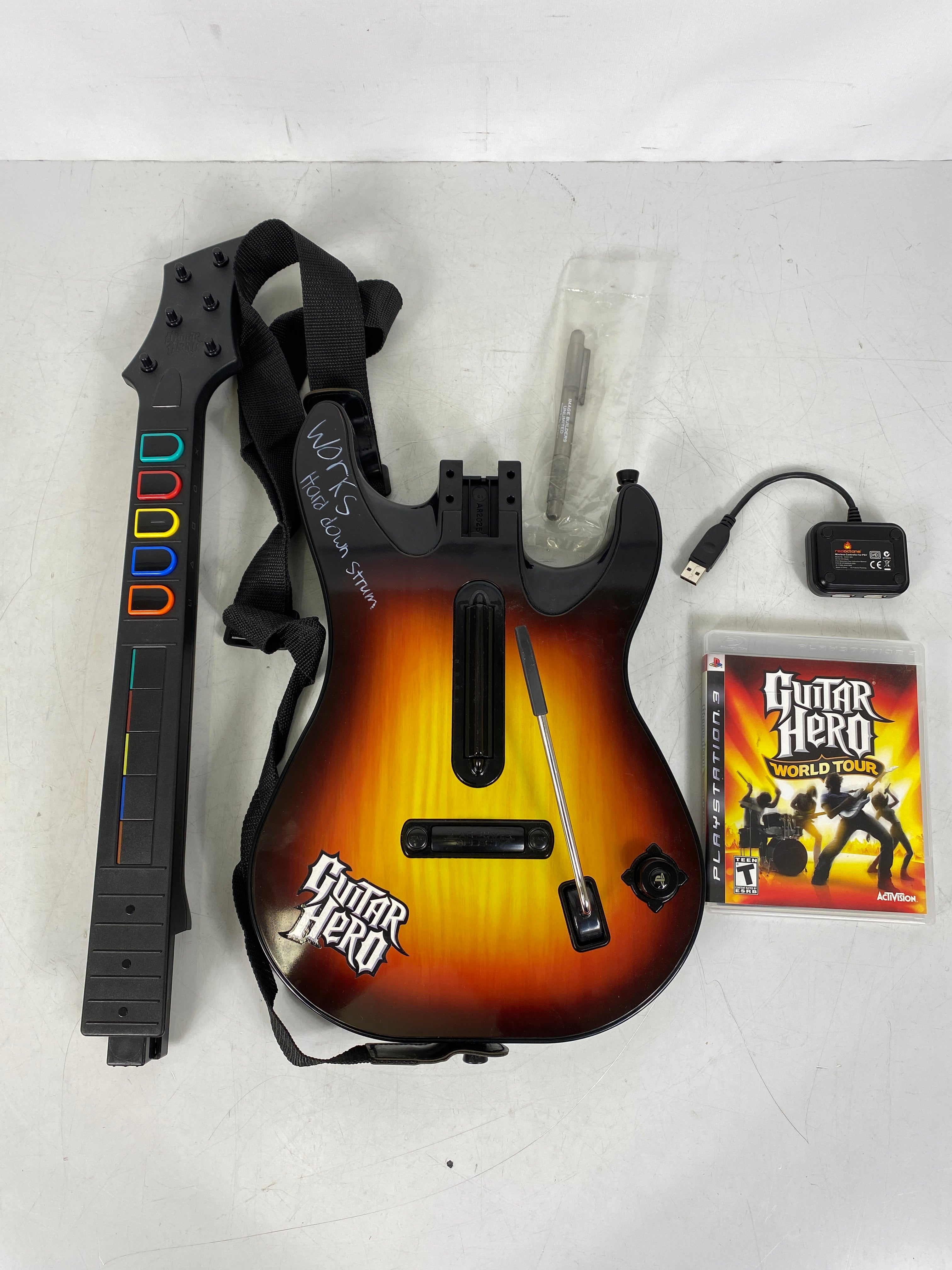 Red Octane Guitar Hero World Tour Wireless Guitar Controller for PlayStation 3 With Game