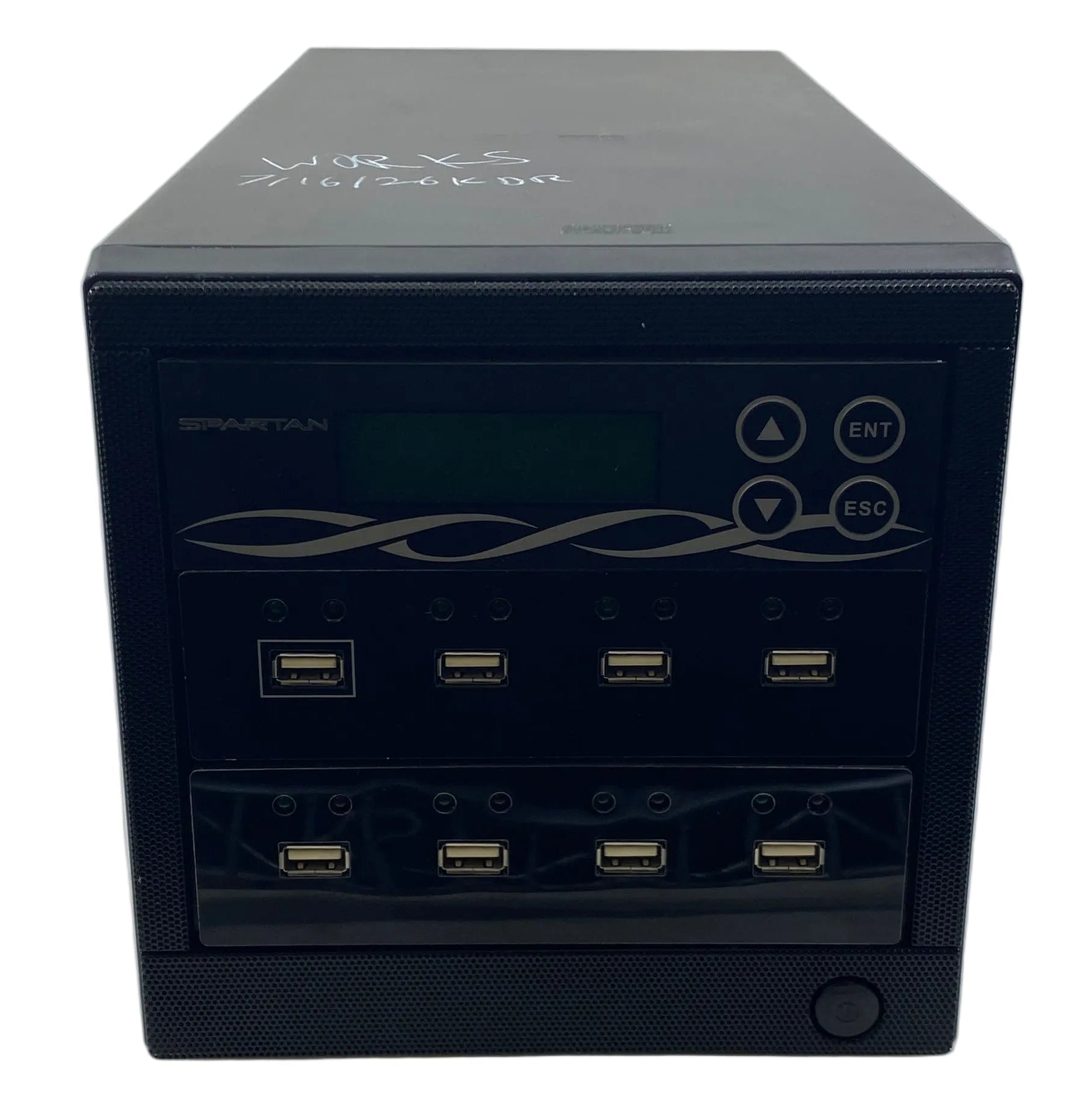 Spartan Standalone 1 to 7 USB Flash Drive Duplicator and Sanitizer