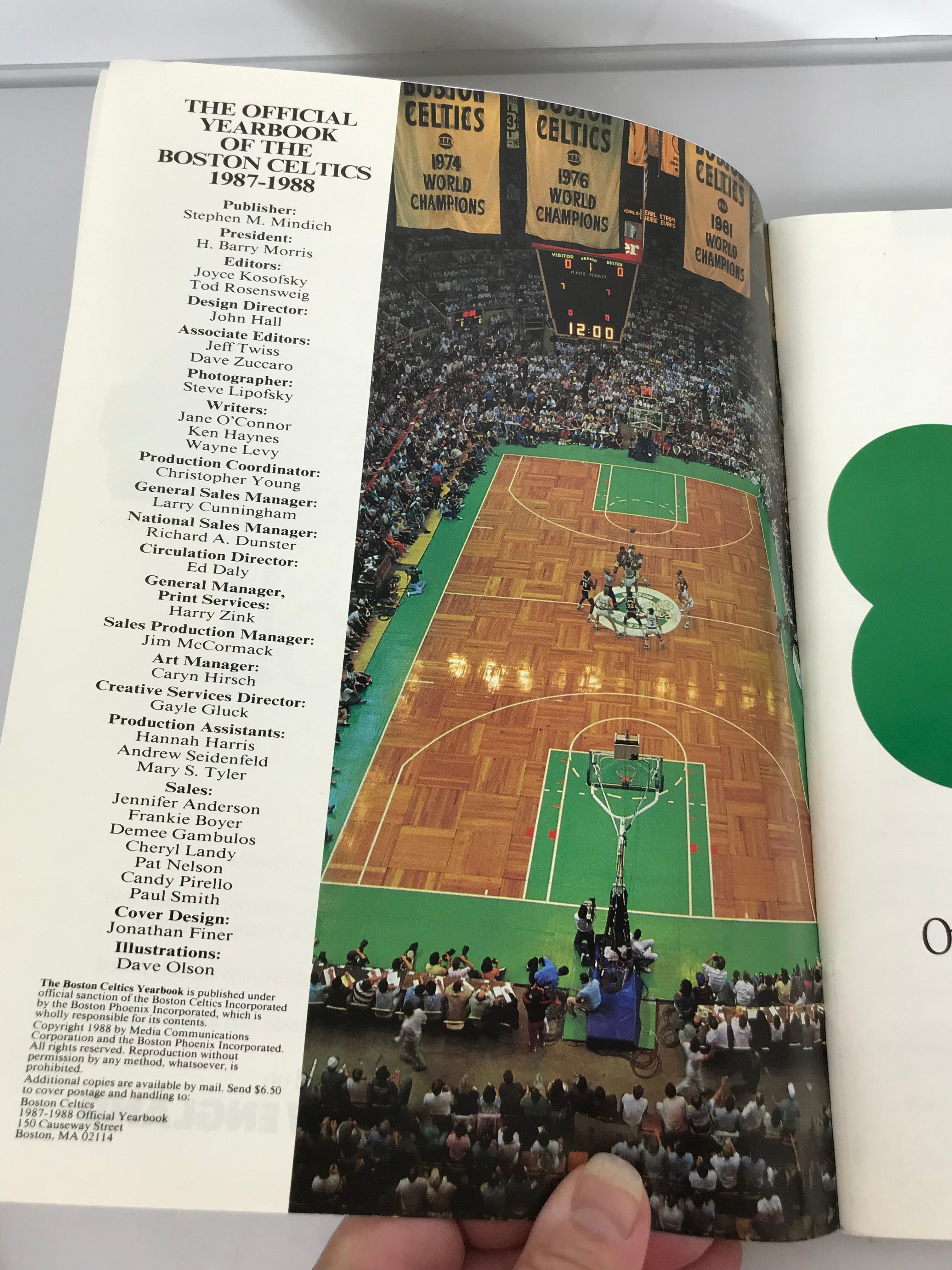 Boston Celtics 1987 Official Yearbook