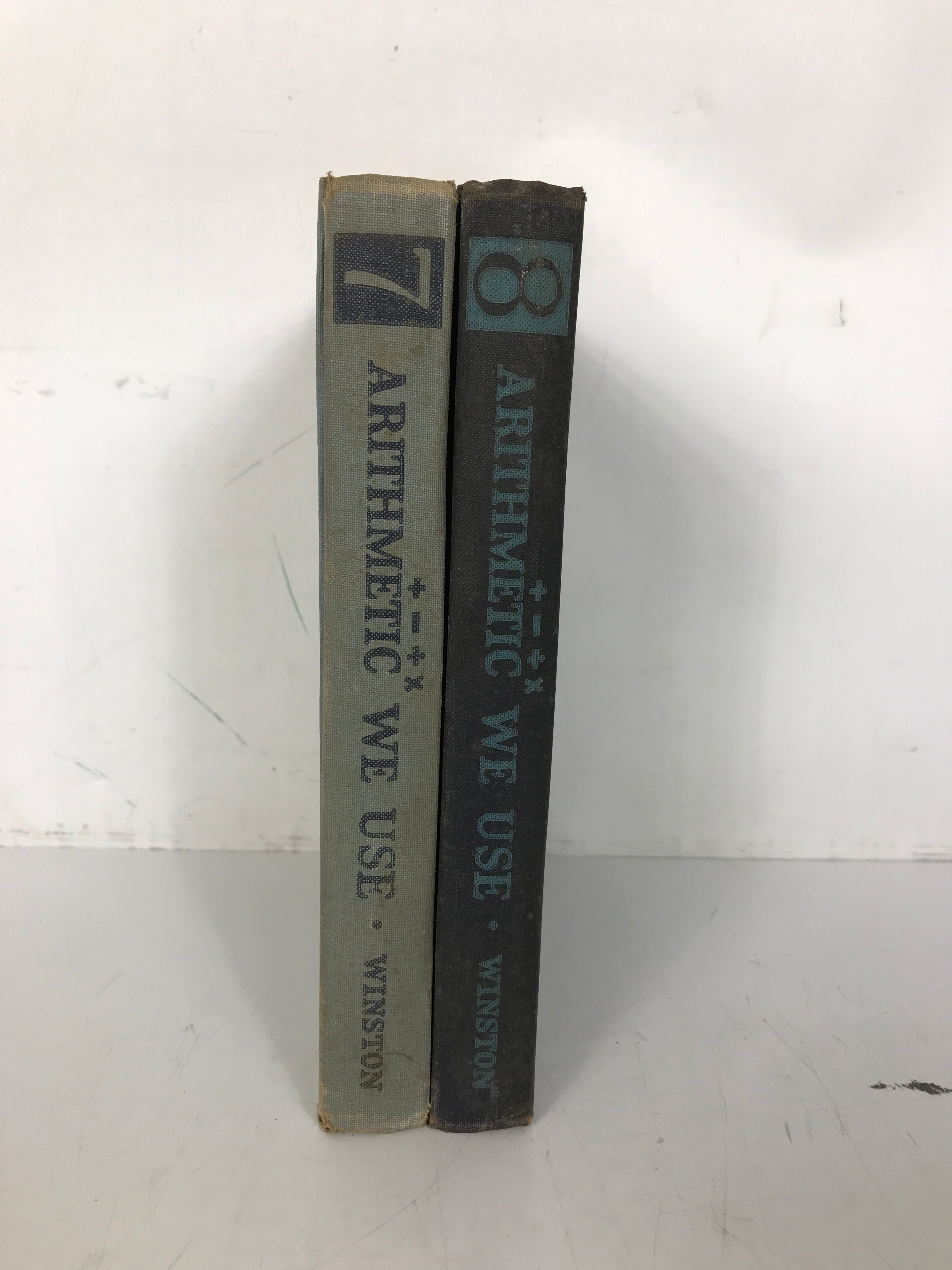 Lot of 2: Arithmetic We Use Grade 7 & Grade 8 1948 Vintage HC