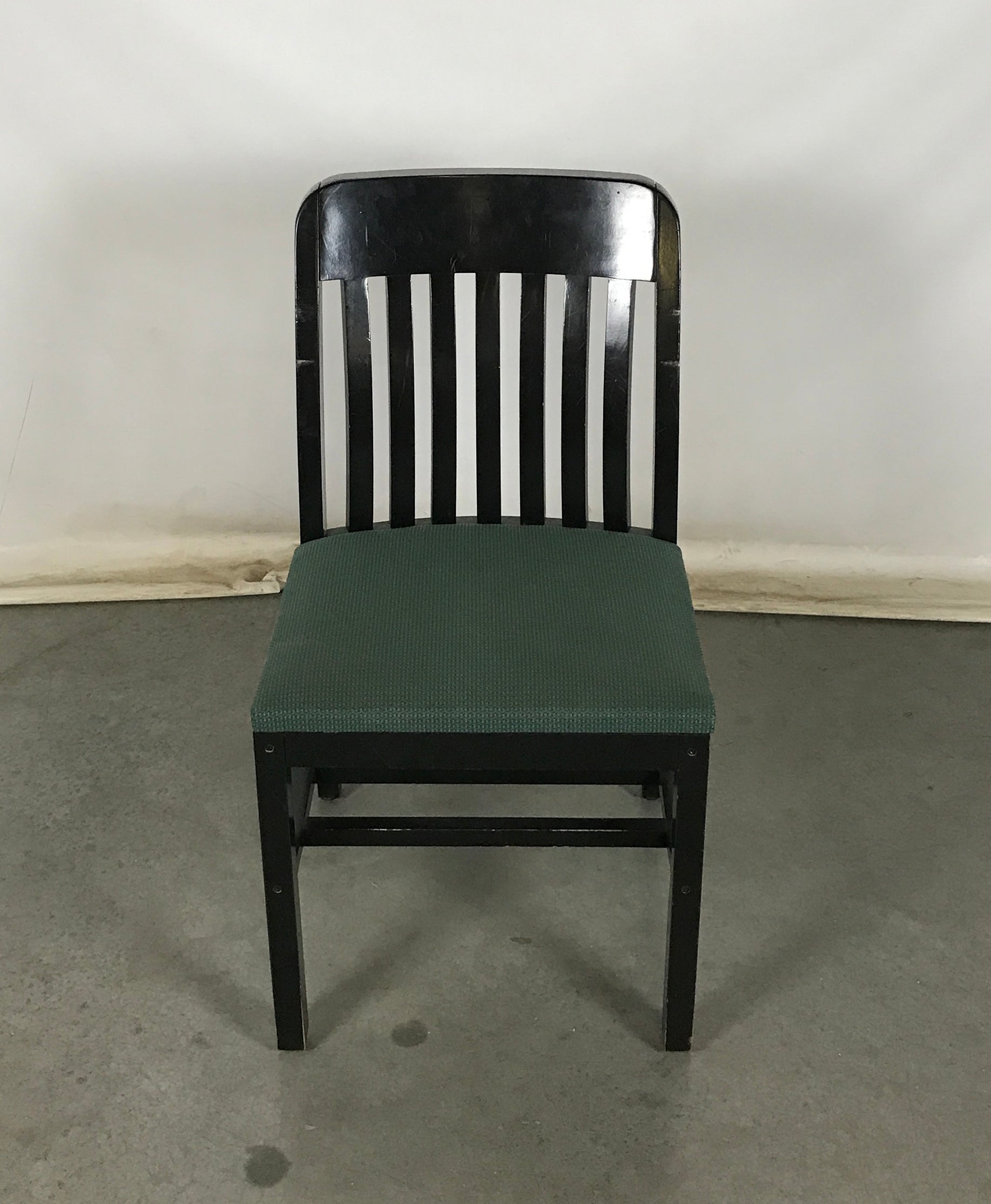 Academy Black and Green Upholstered Chair