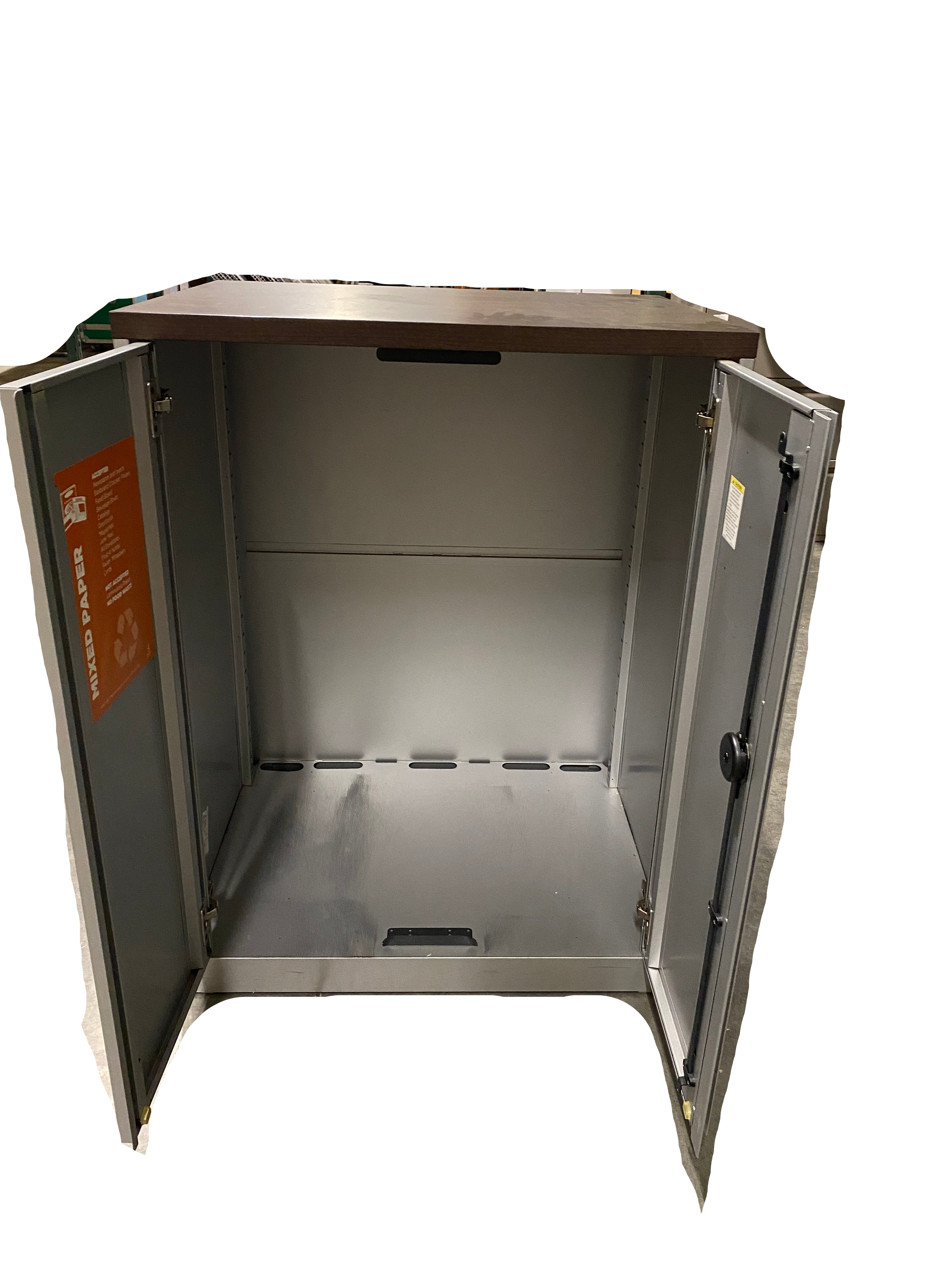 Steelcase #RSC24303CF Metal Cabinet With Wood Top