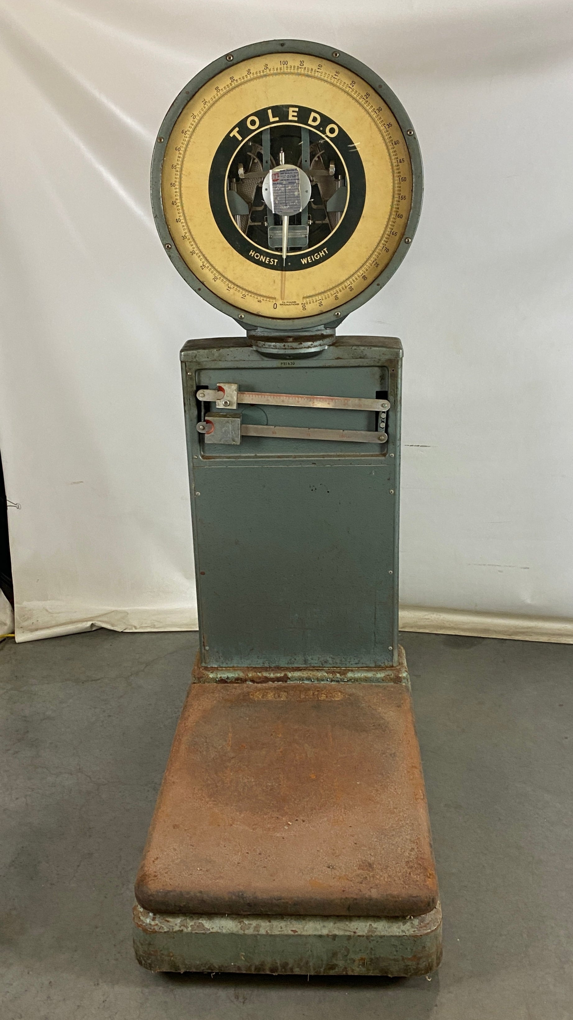 Vintage Toledo #2181 Industrial Honest Weight Scale