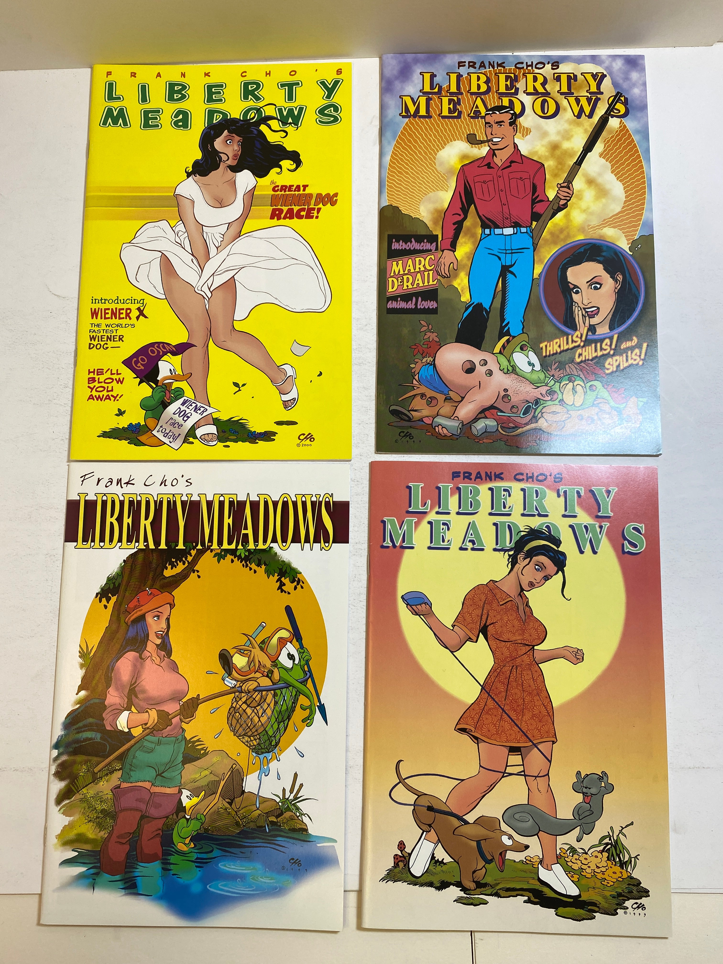 Lot of 4 Frank Cho Liberty Meadows Comic 1999-2000