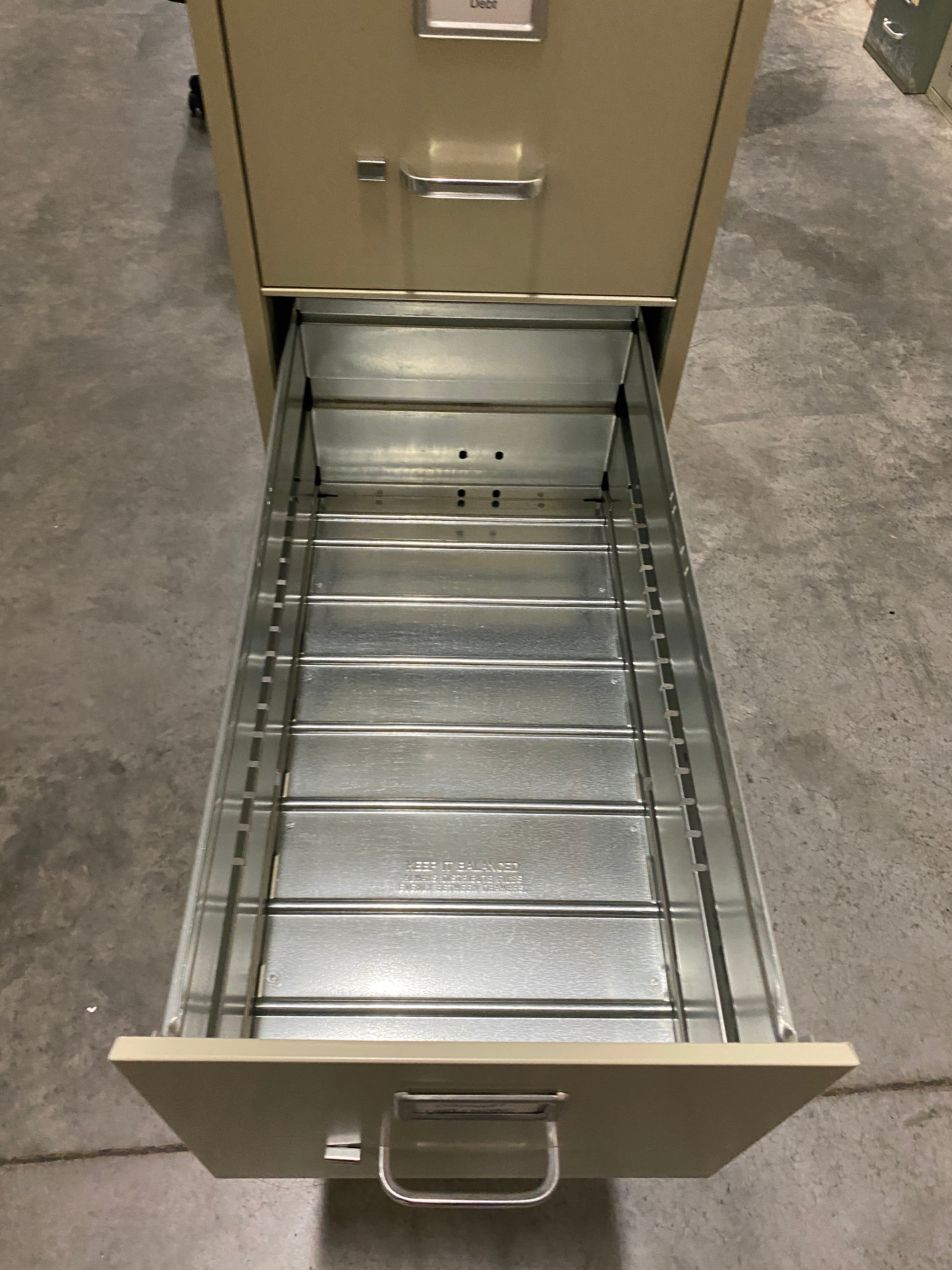 OfficeMax Tan 5 Drawer File Cabinet