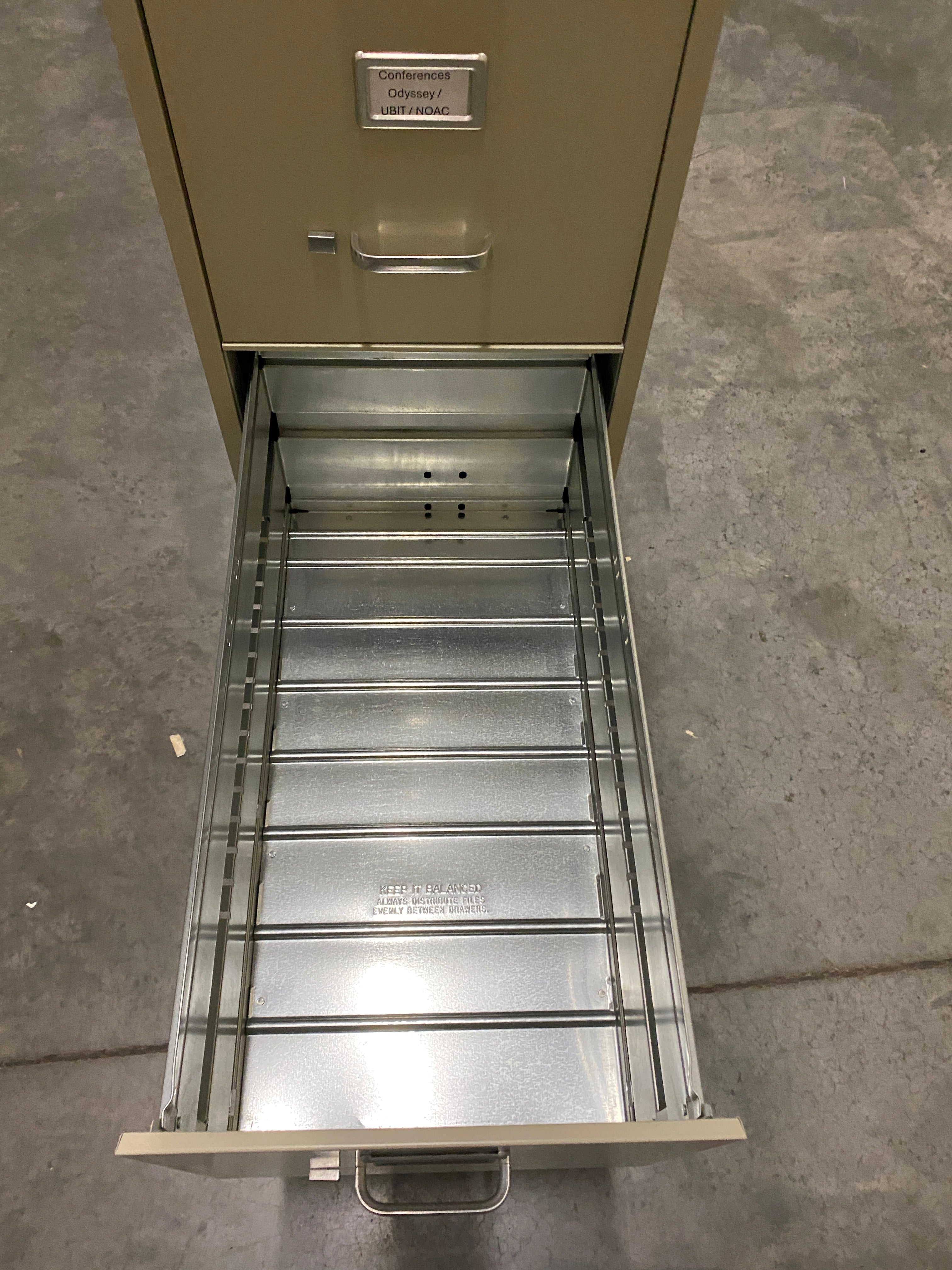 OfficeMax Tan 5 Drawer File Cabinet