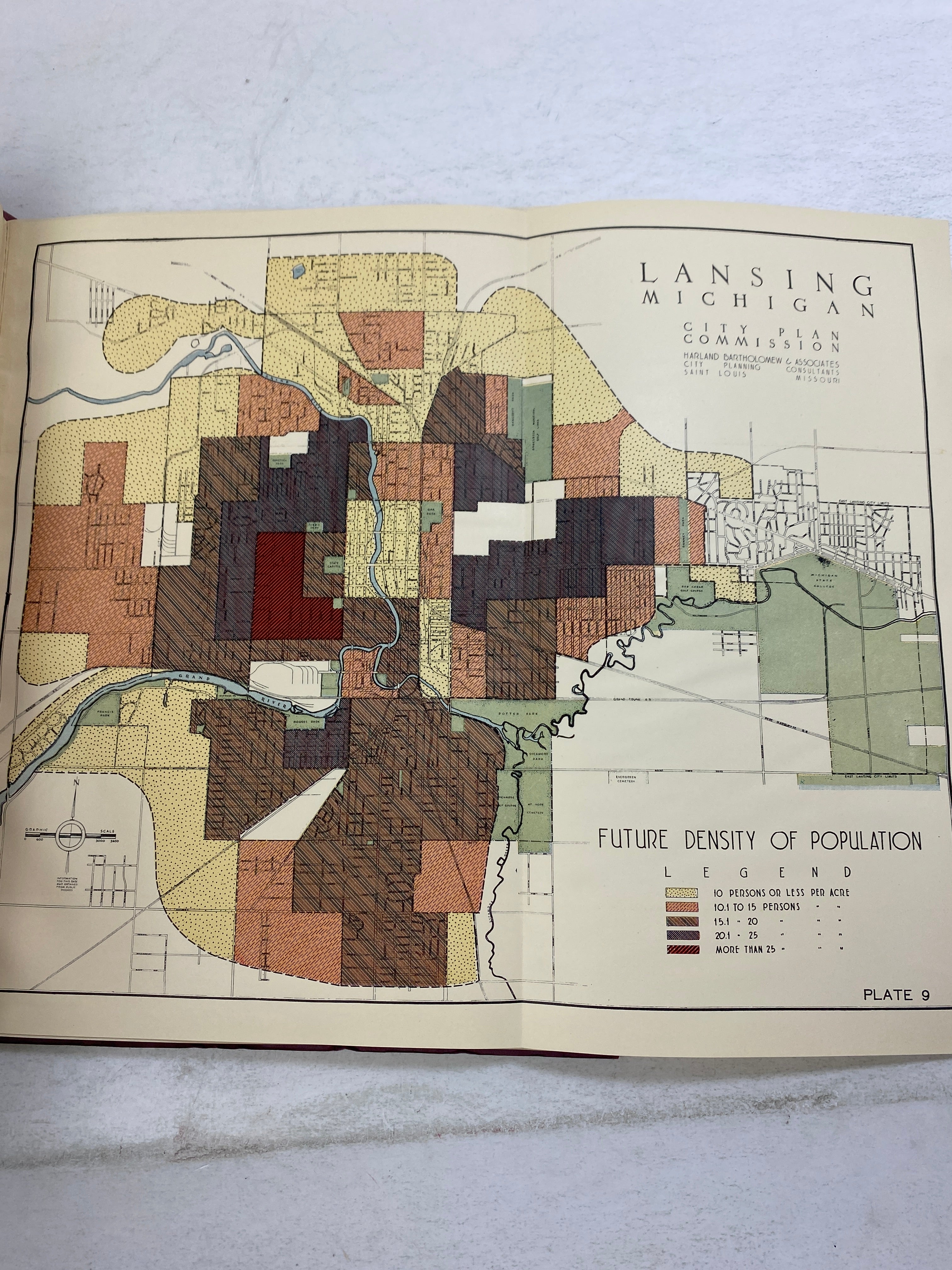 Lansing, Michigan City Plan 1938