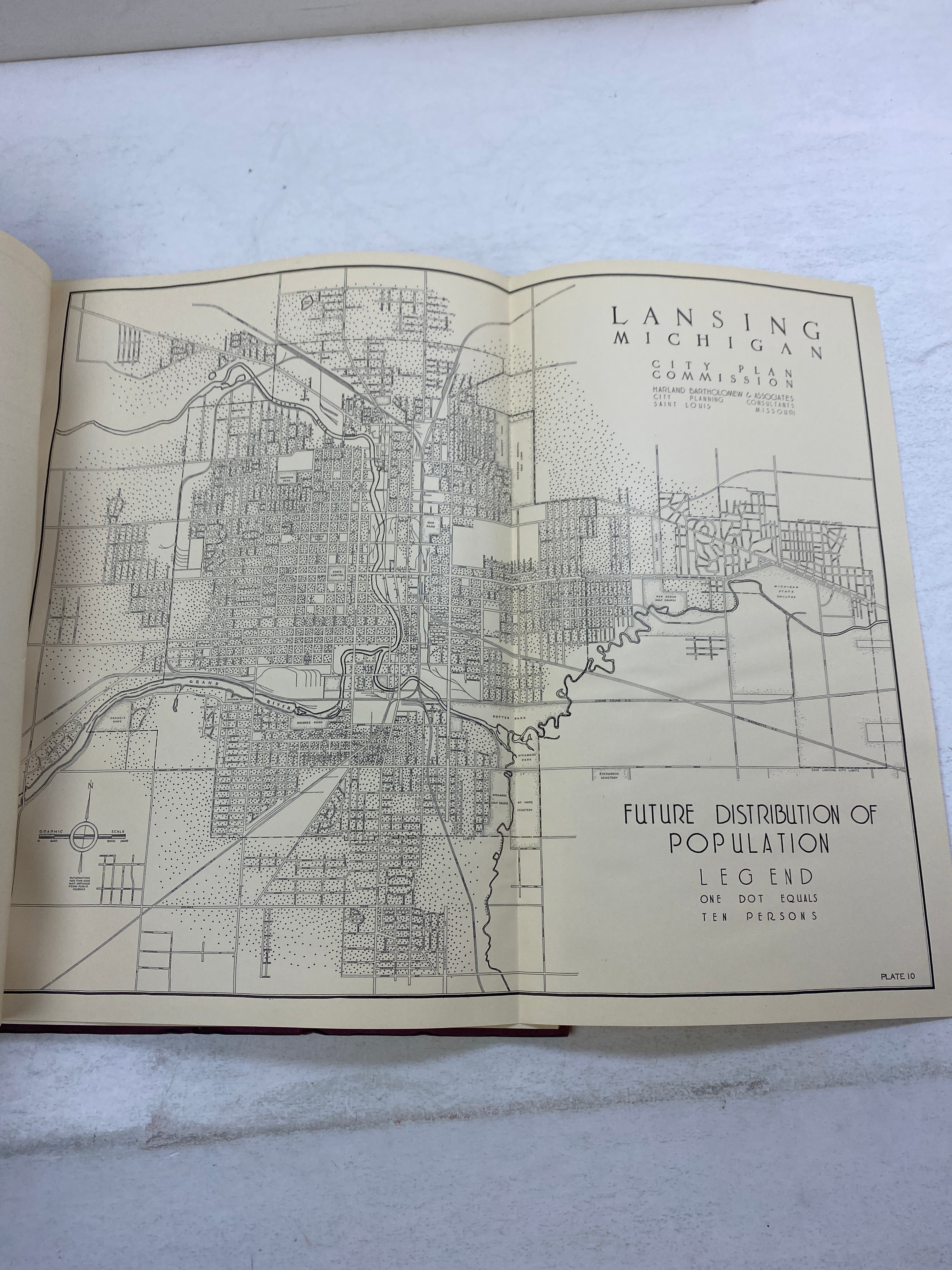 Lansing, Michigan City Plan 1938