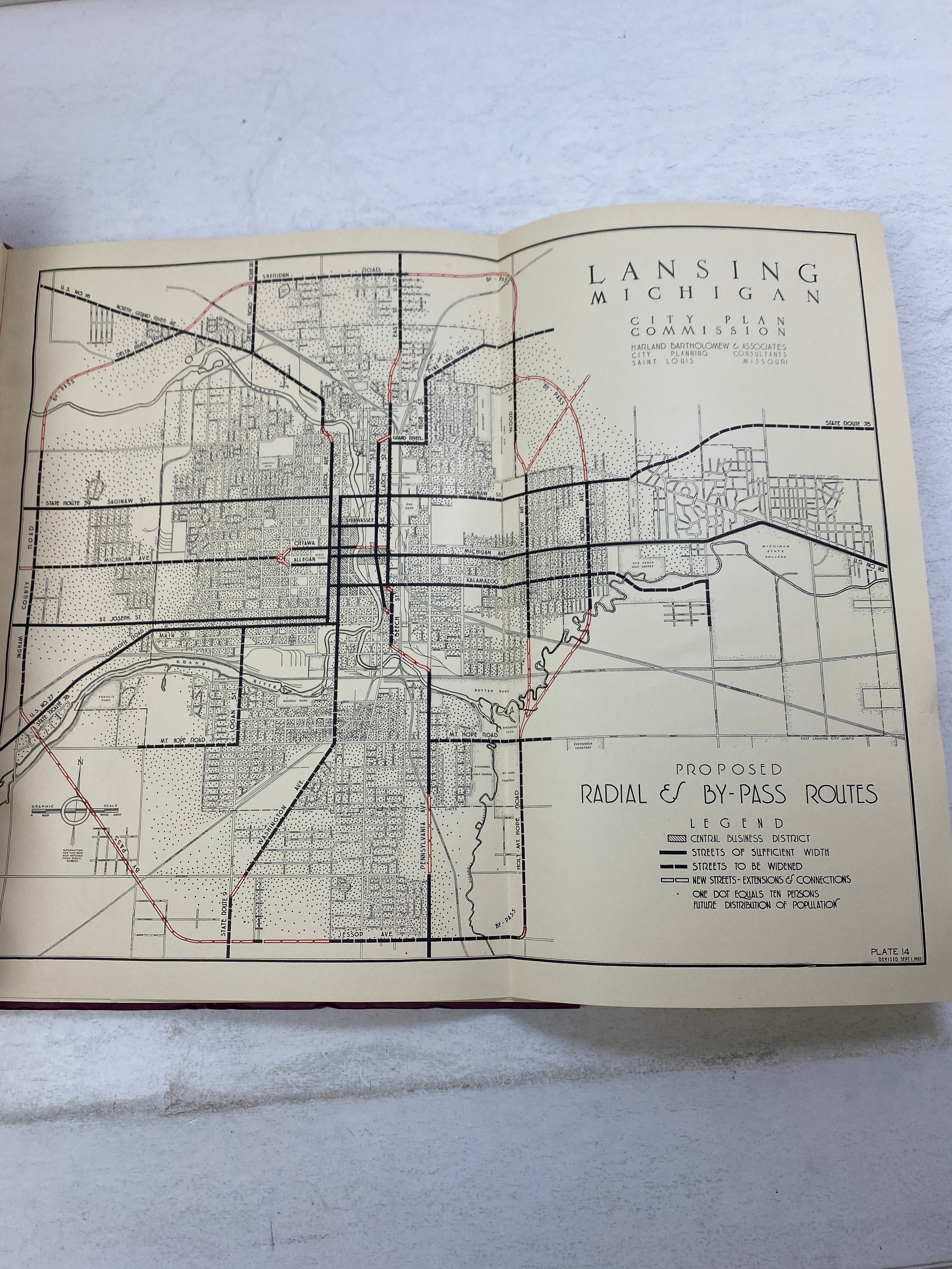 Lansing, Michigan City Plan 1938
