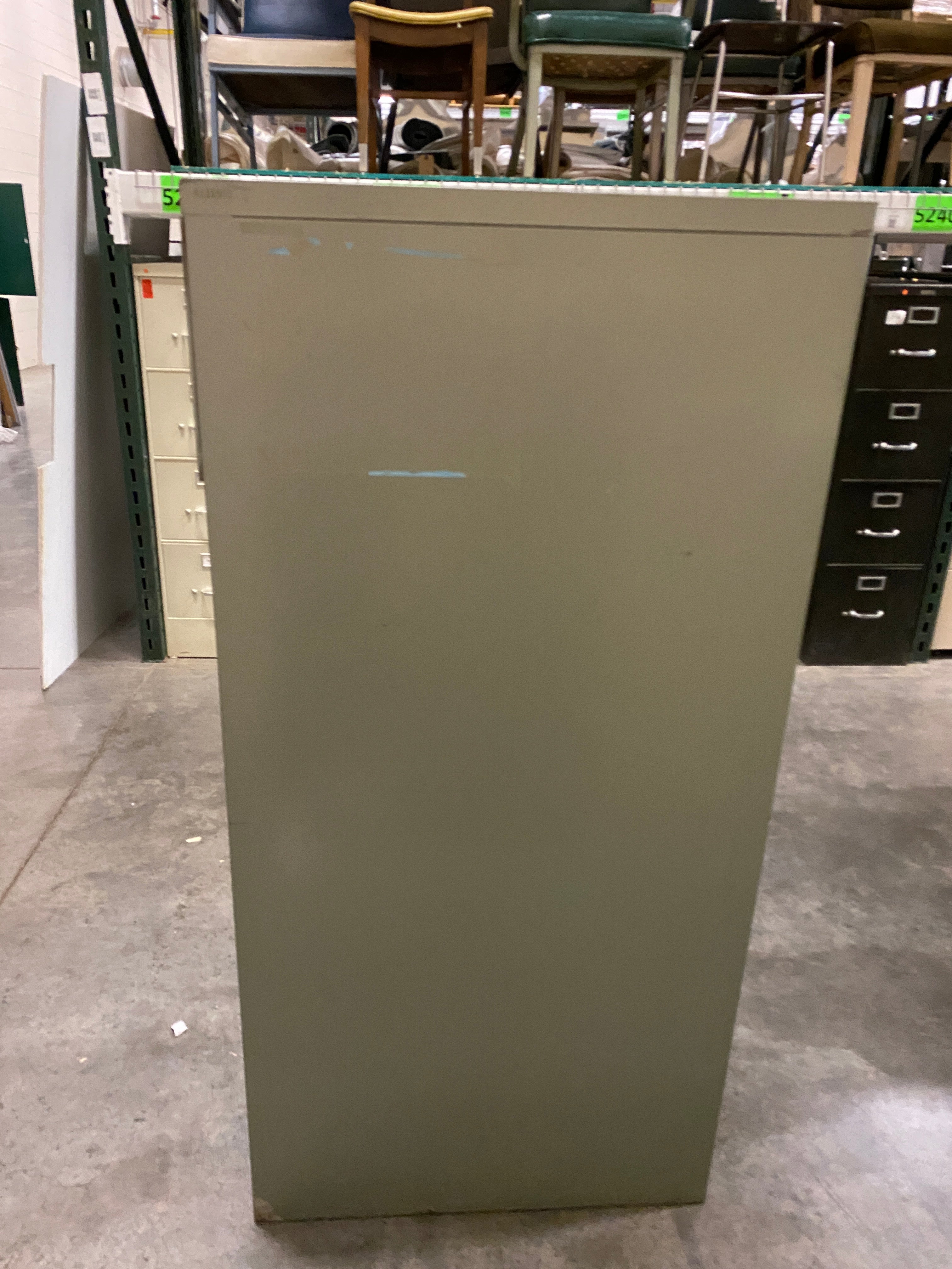 Steelcase Green 5 Drawer File Cabinet