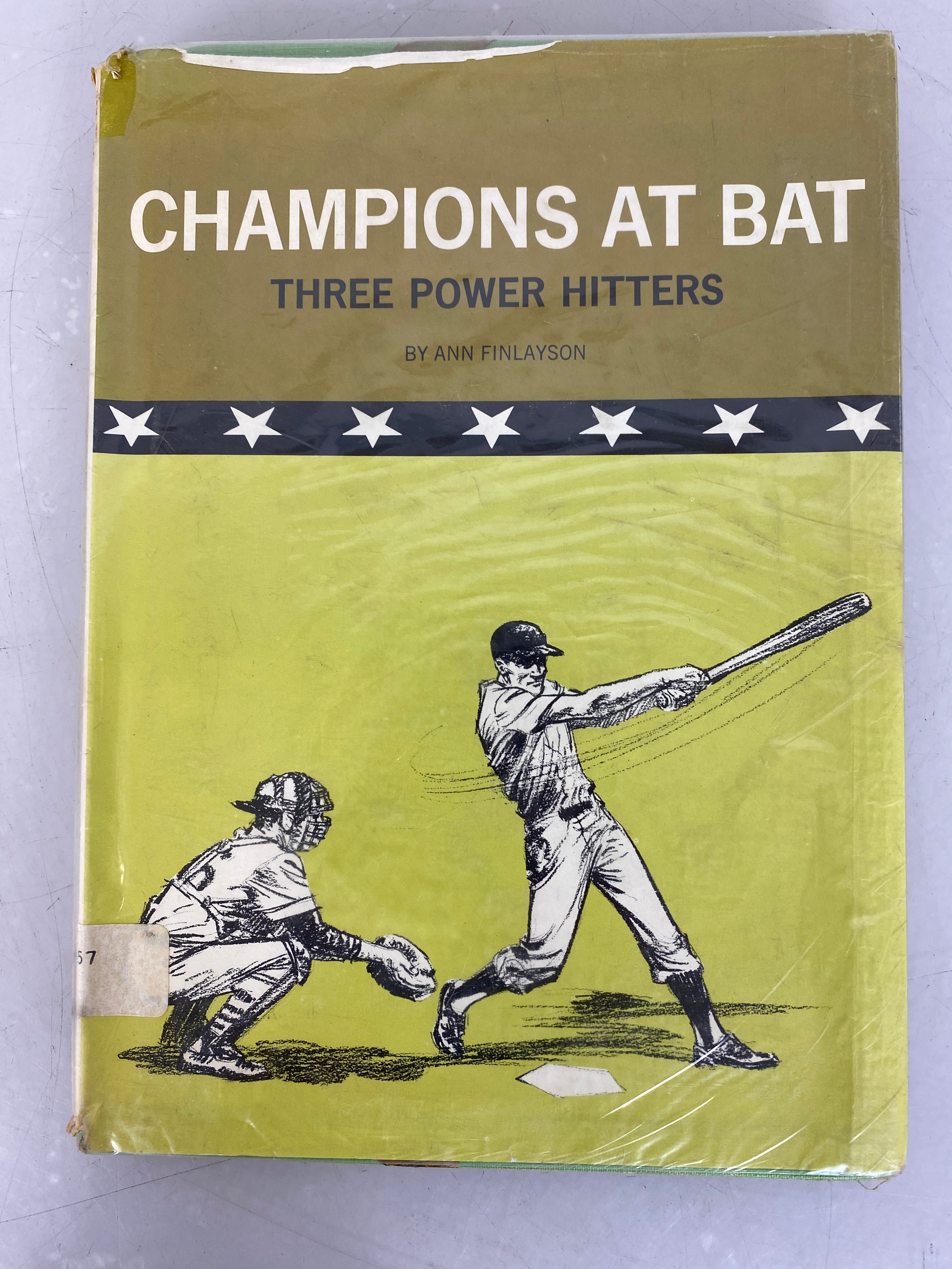 Lot of 3 Vintage Baseball Biographies for Children 1967-1970 HC