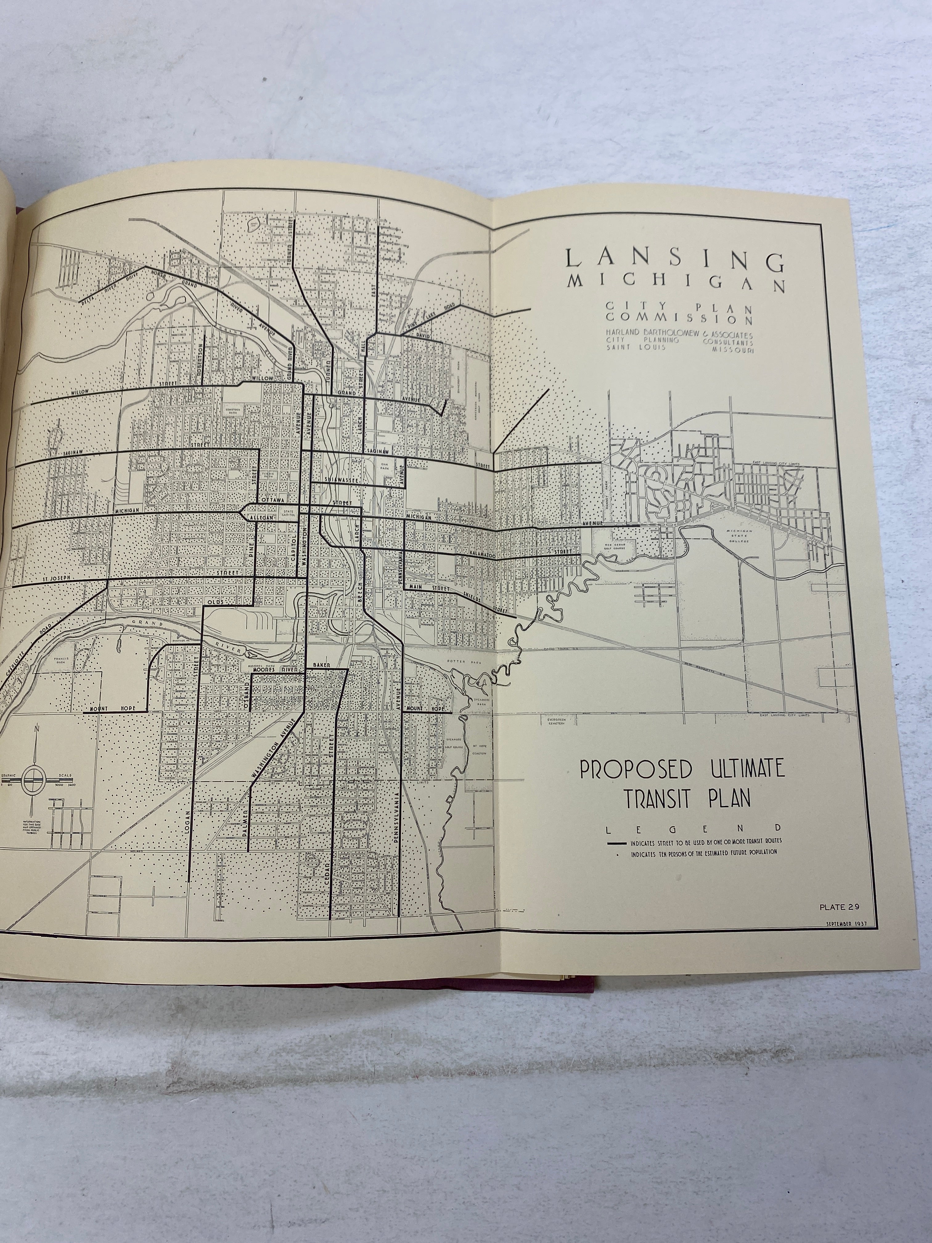 Lansing, Michigan City Plan 1938
