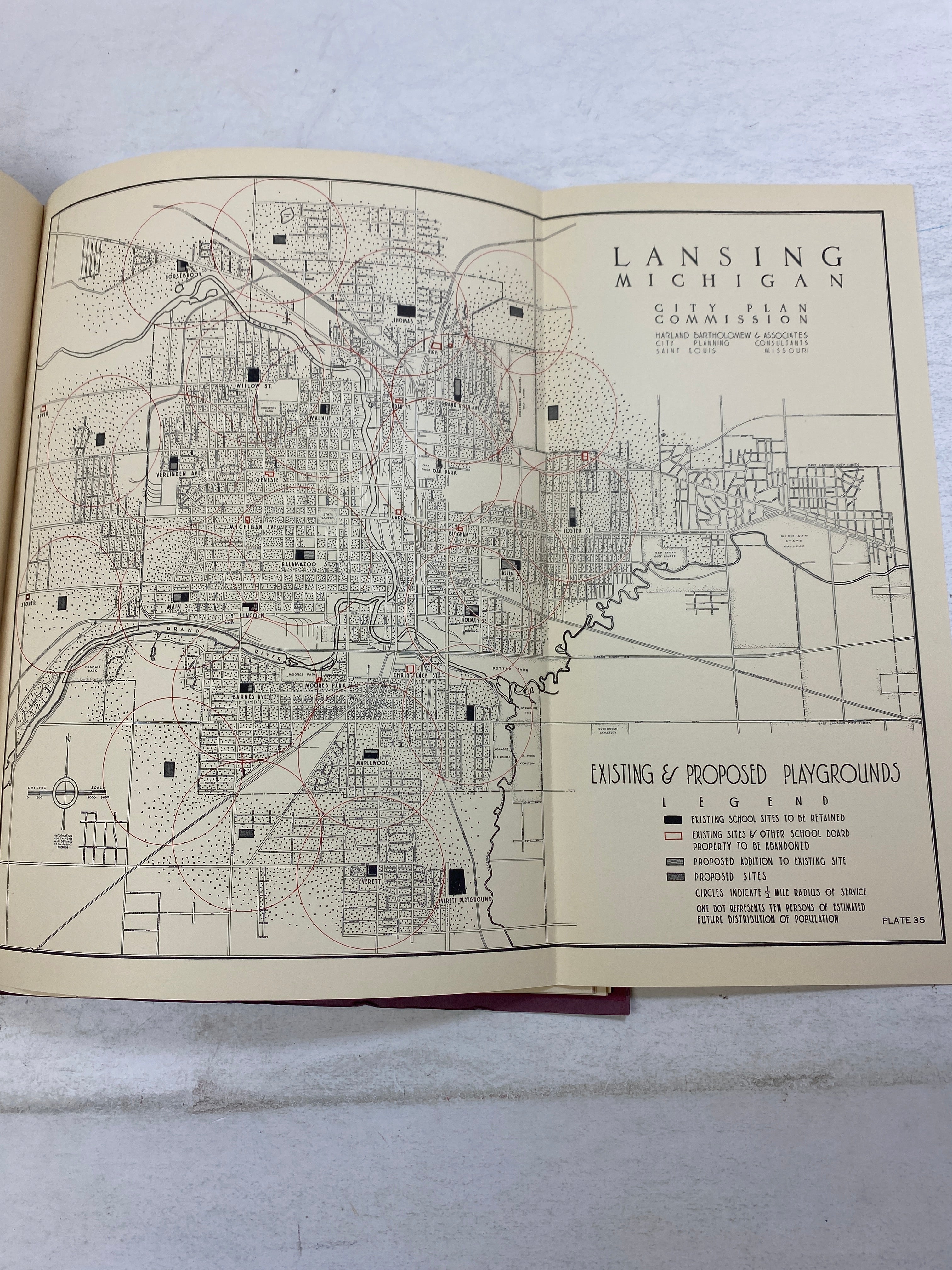 Lansing, Michigan City Plan 1938