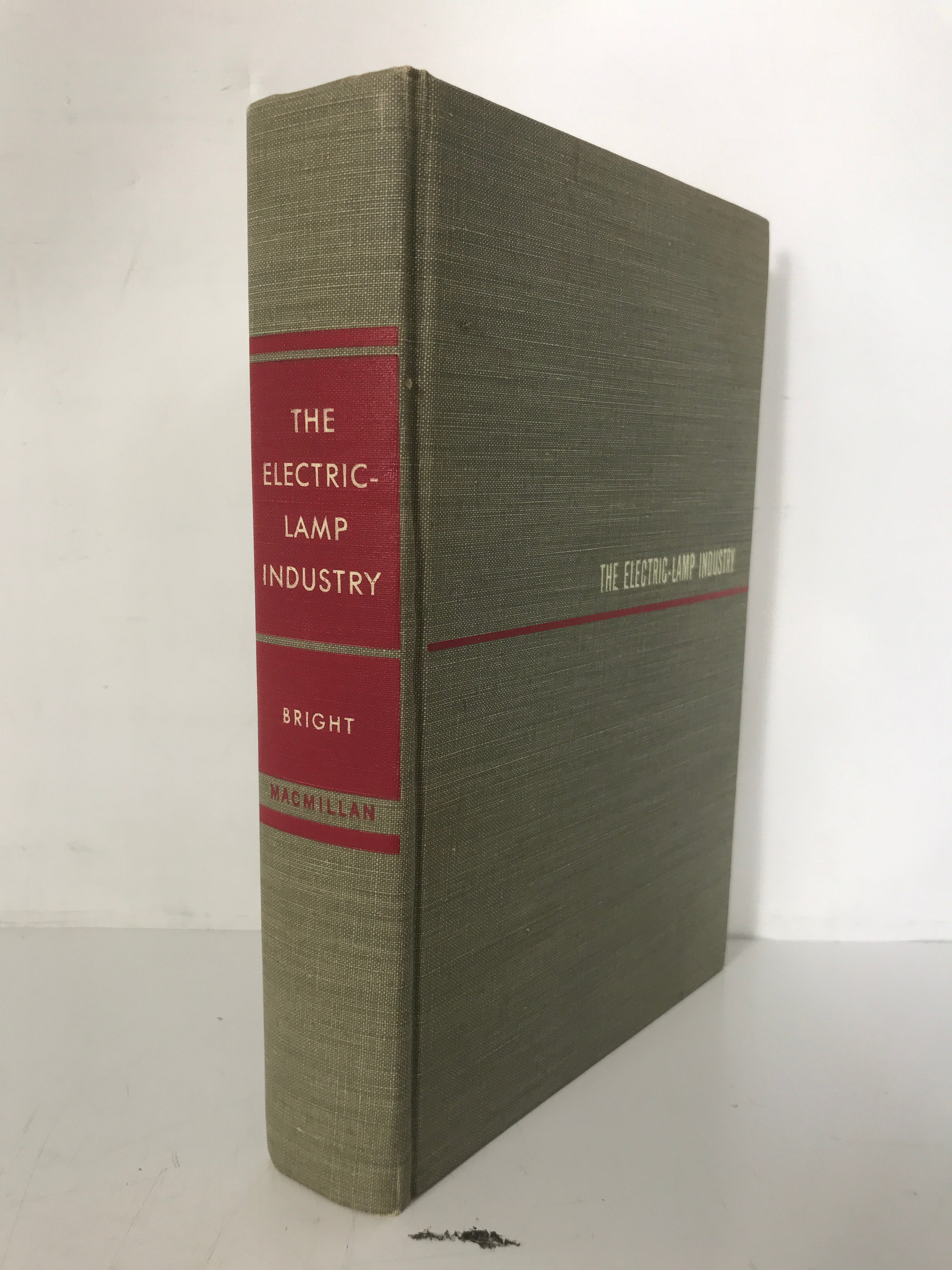 The Electric Lamp Industry Arthur Bright 1949 1st Ed 1st Printing HC DJ