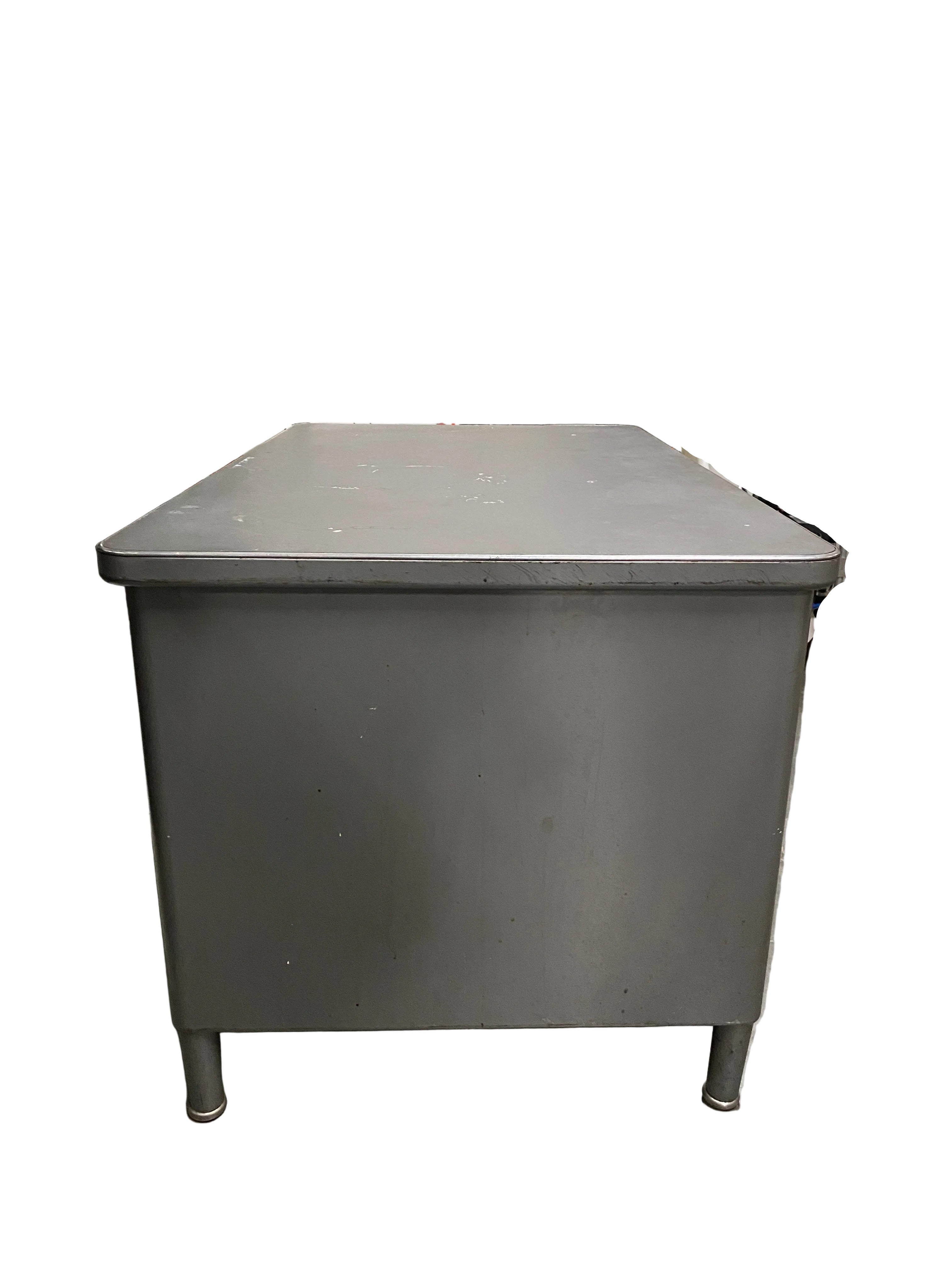 Steelcase Grey Metal Desk