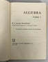 Lot of 2: Algebra (Lang)/Algebra Vol 1 (Van Der Waerden) 1965-70 HC