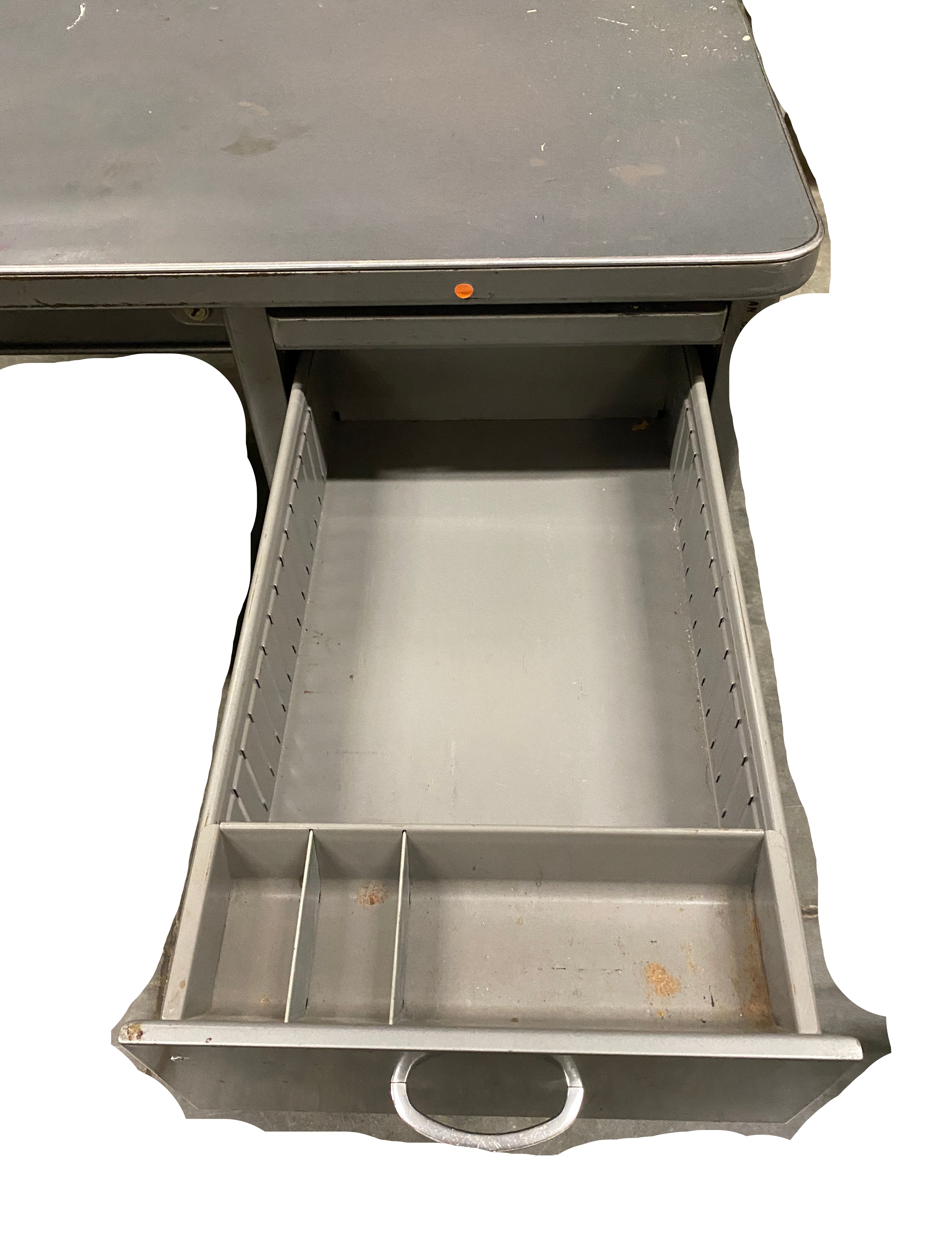 Steelcase Grey Metal Desk