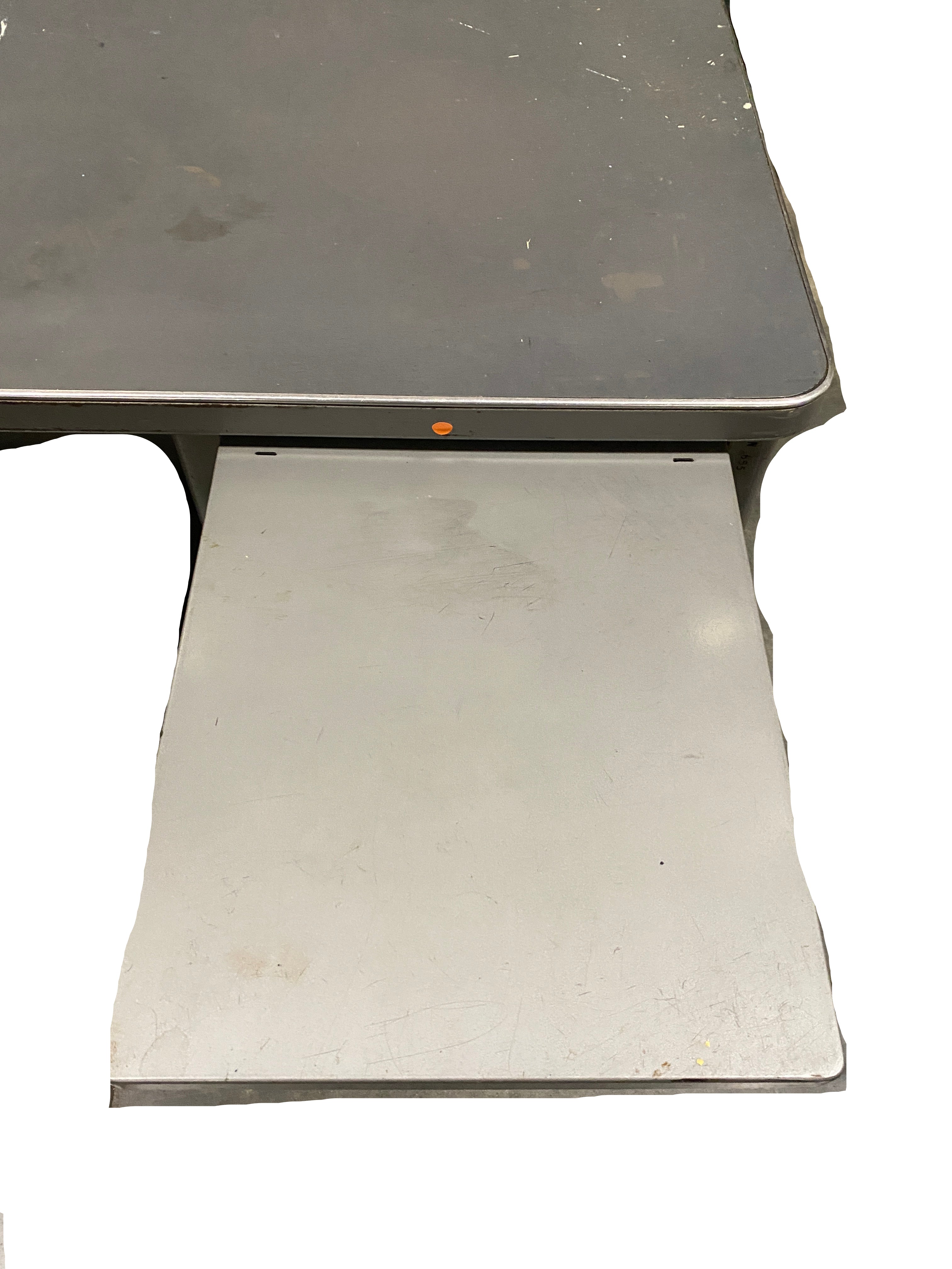Steelcase Grey Metal Desk