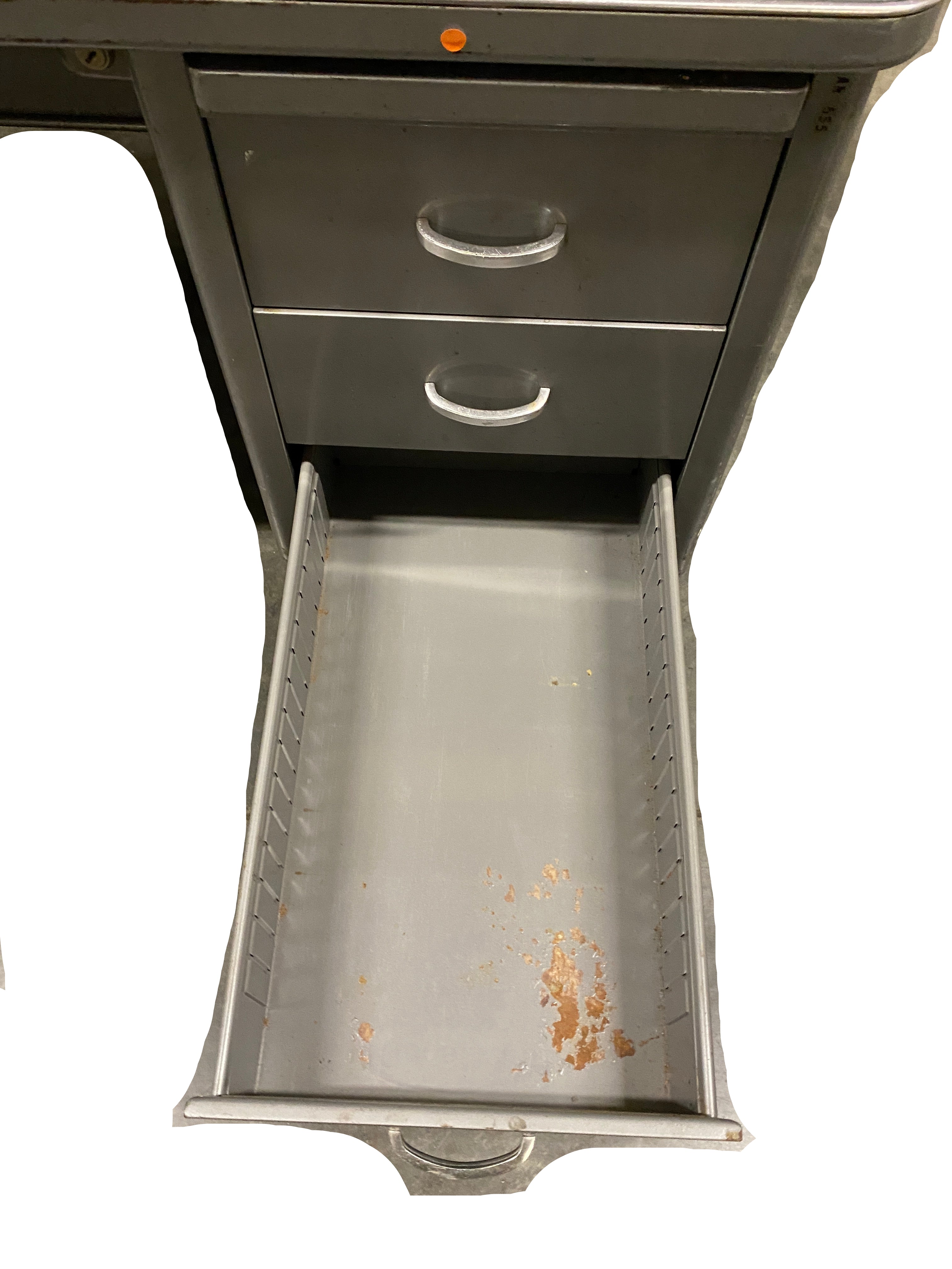 Steelcase Grey Metal Desk