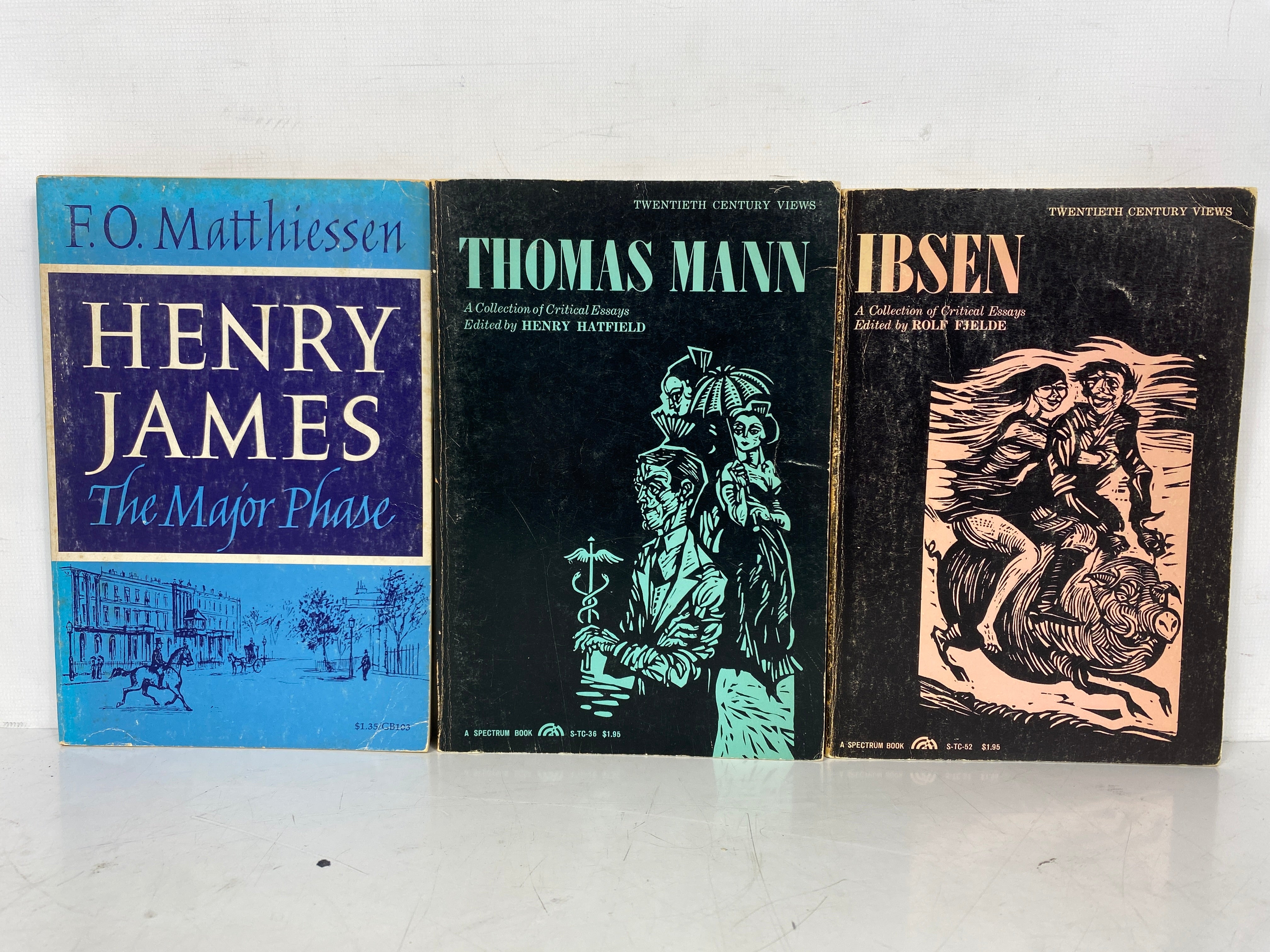 Lot of 3 Literary Criticism: Henry James/Thomas Mann/Ibsen 1963-65 SC