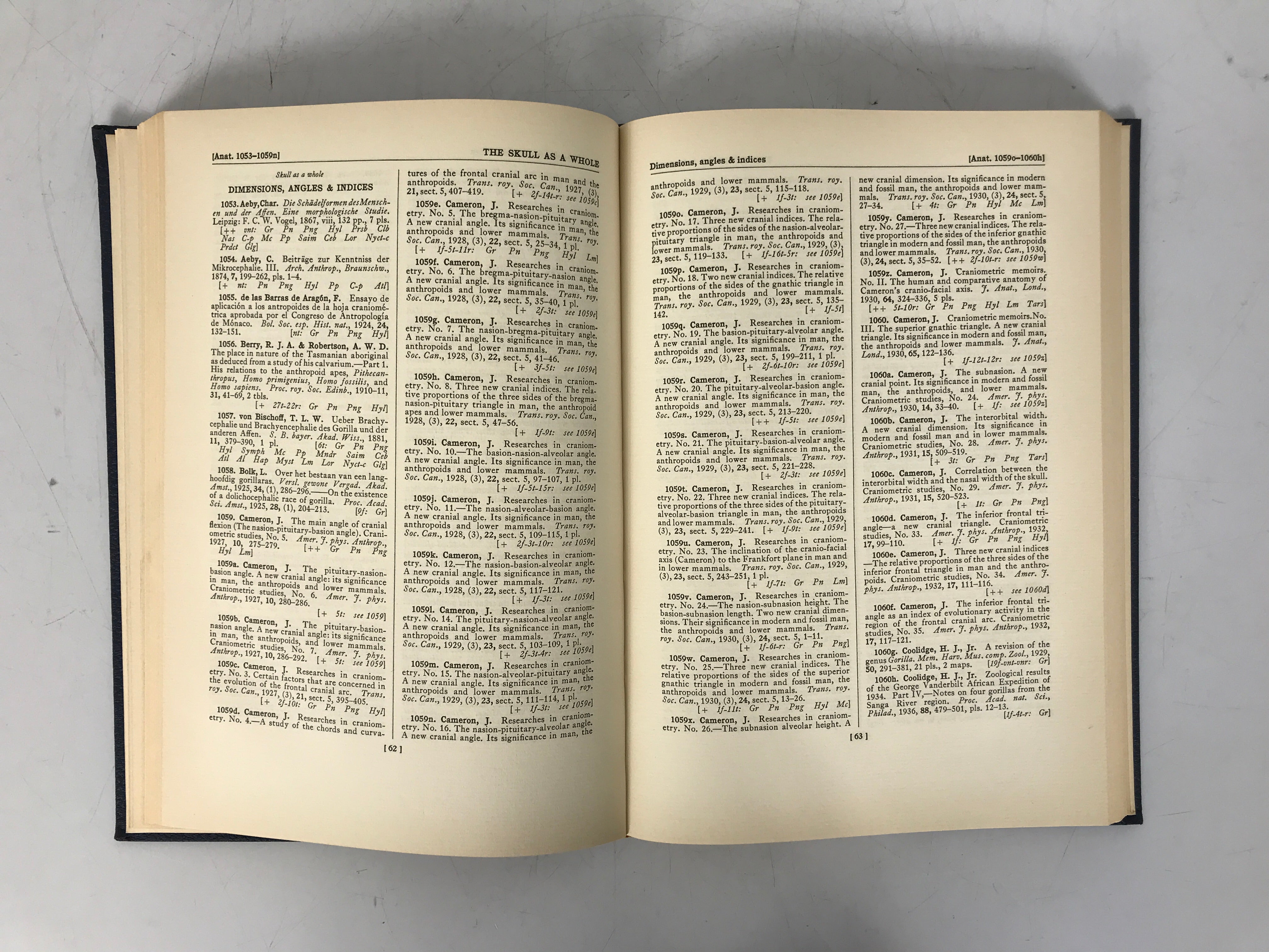 Bibliographica Primatologica Bibliography of Primates Other Than Man 1941 HC
