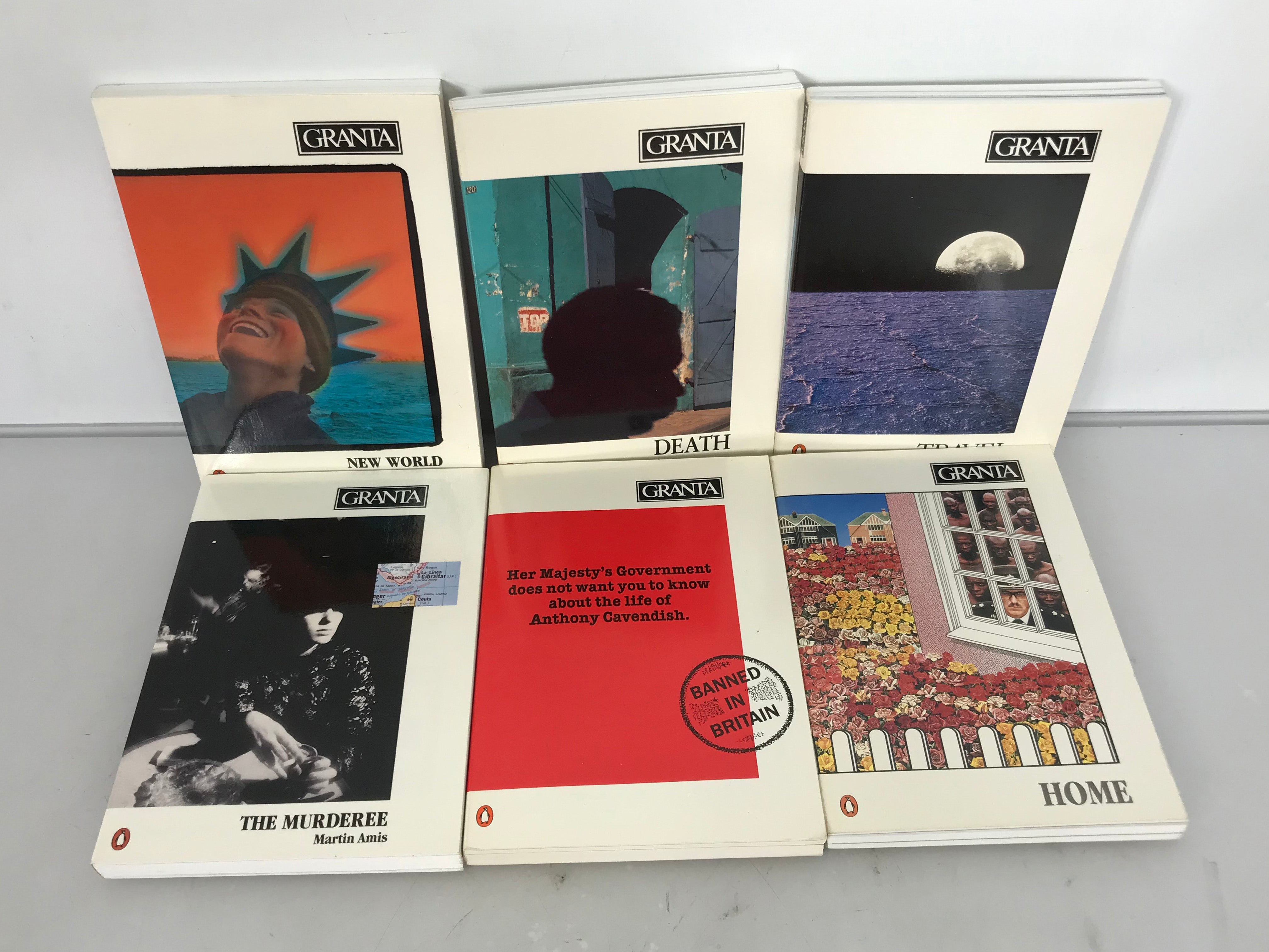 Lot of 6 Granta Magazine 23-27, 29 1988-1989