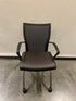 Haworth Black #052704 Leather Upholstered Rolling Chair