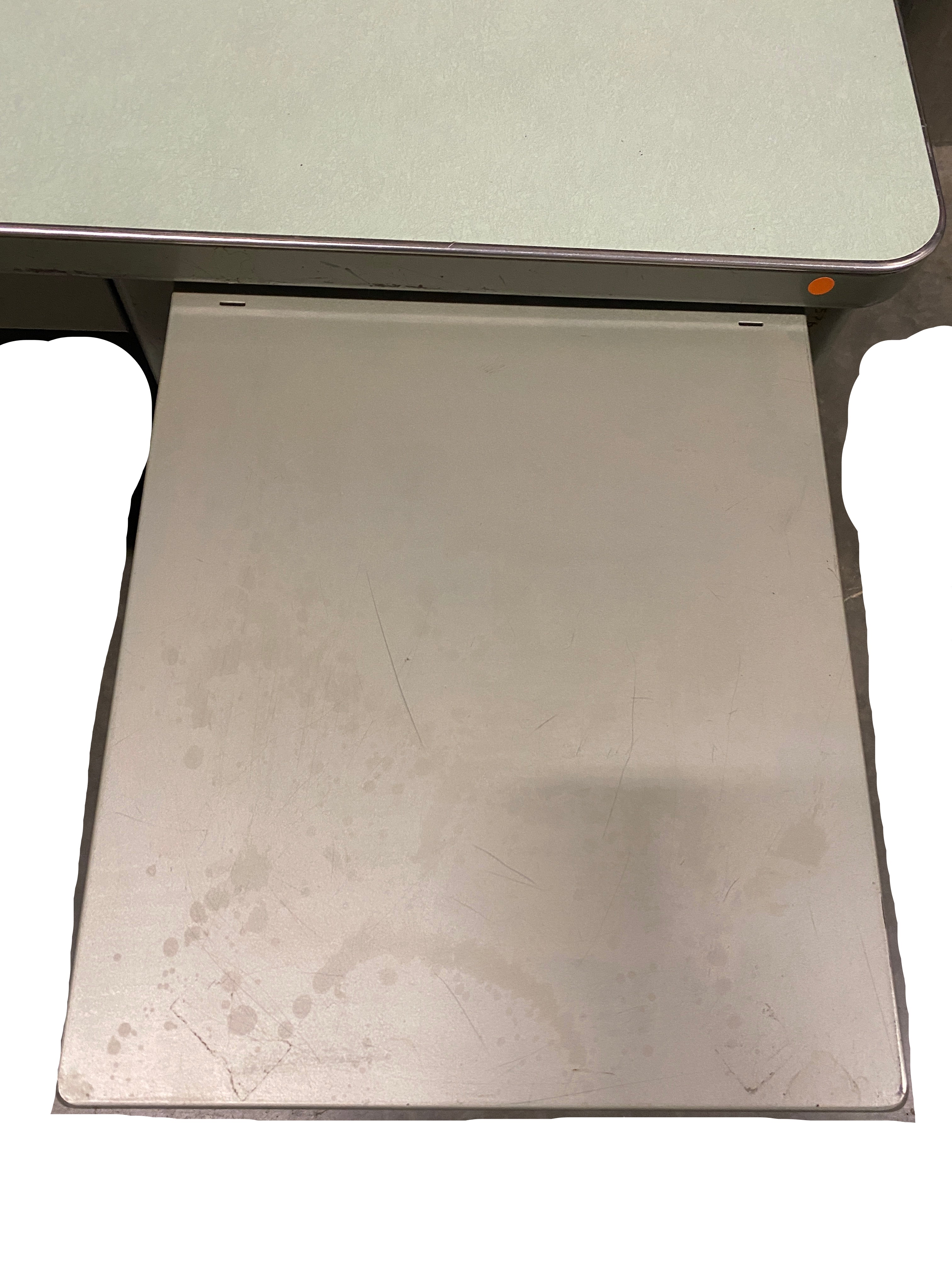 Steelcase Seafoam Green Metal Desk