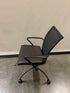 Haworth Black #052704 Leather Upholstered Rolling Chair