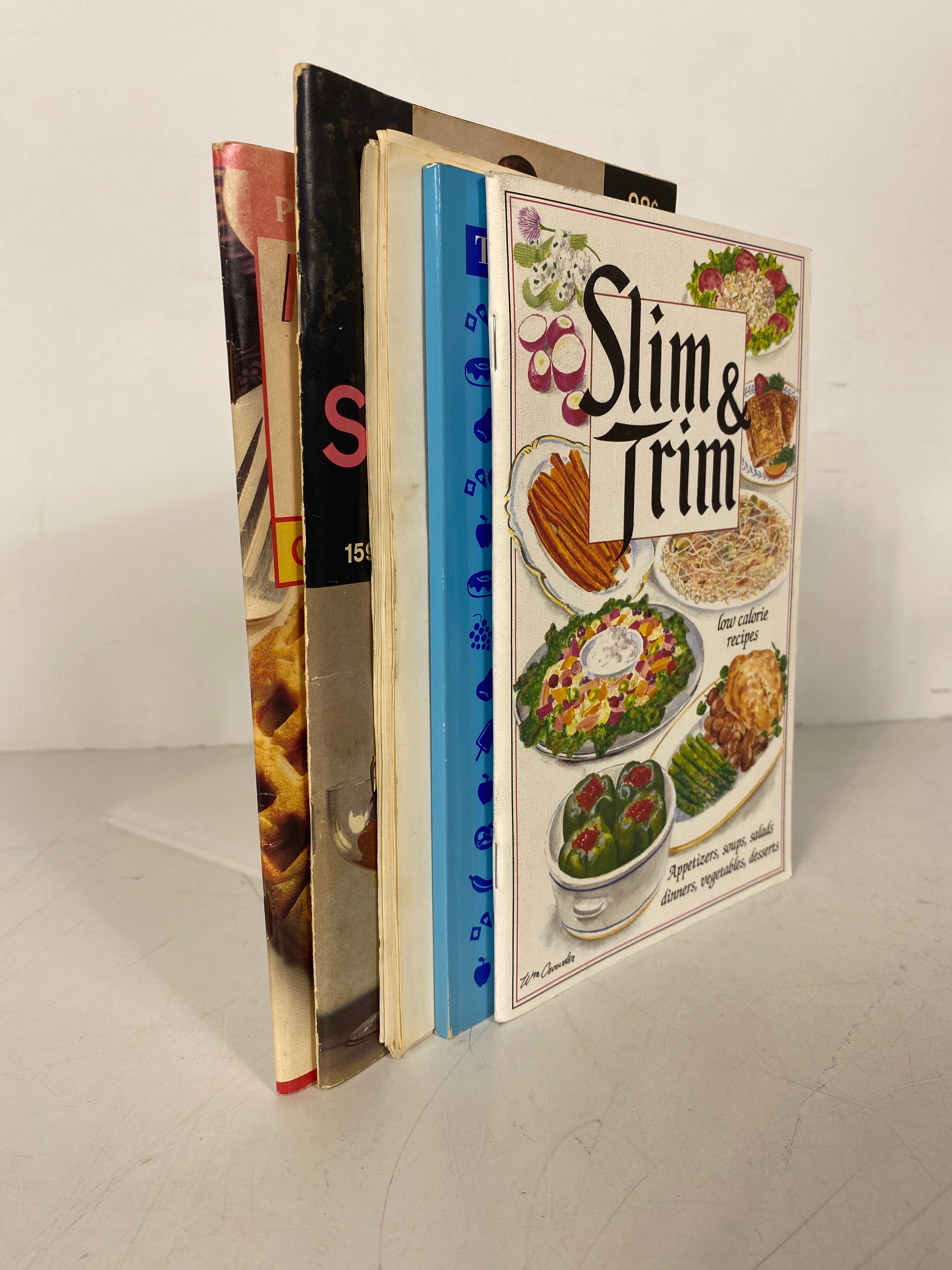 Lot of Vtg Books: Slim & Trim/Meals that Heal/Lowfat Cookies Snacks/Sweet n Thin