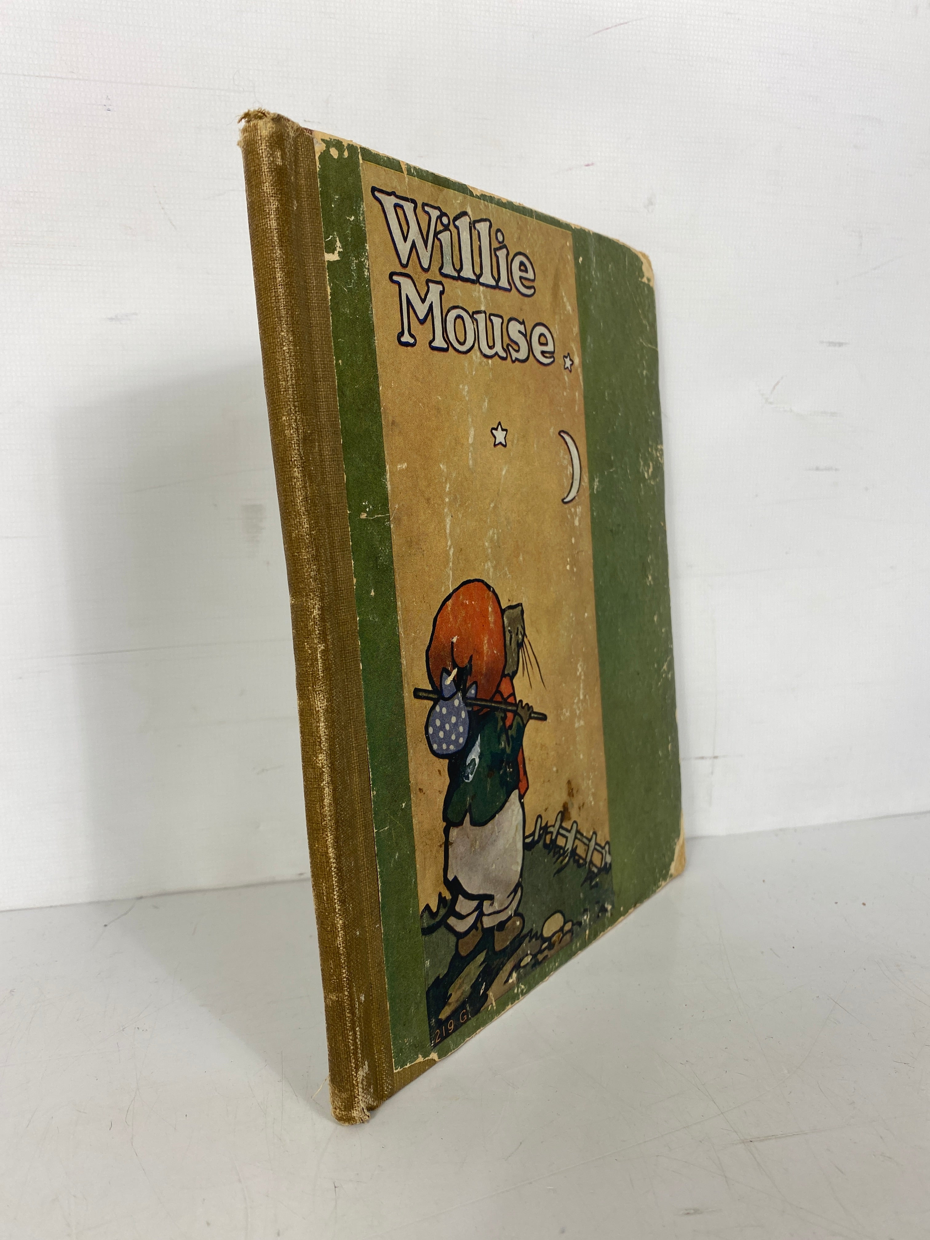 Willie Mouse by Alta Tabor Antique Children's Book c 1920s HC