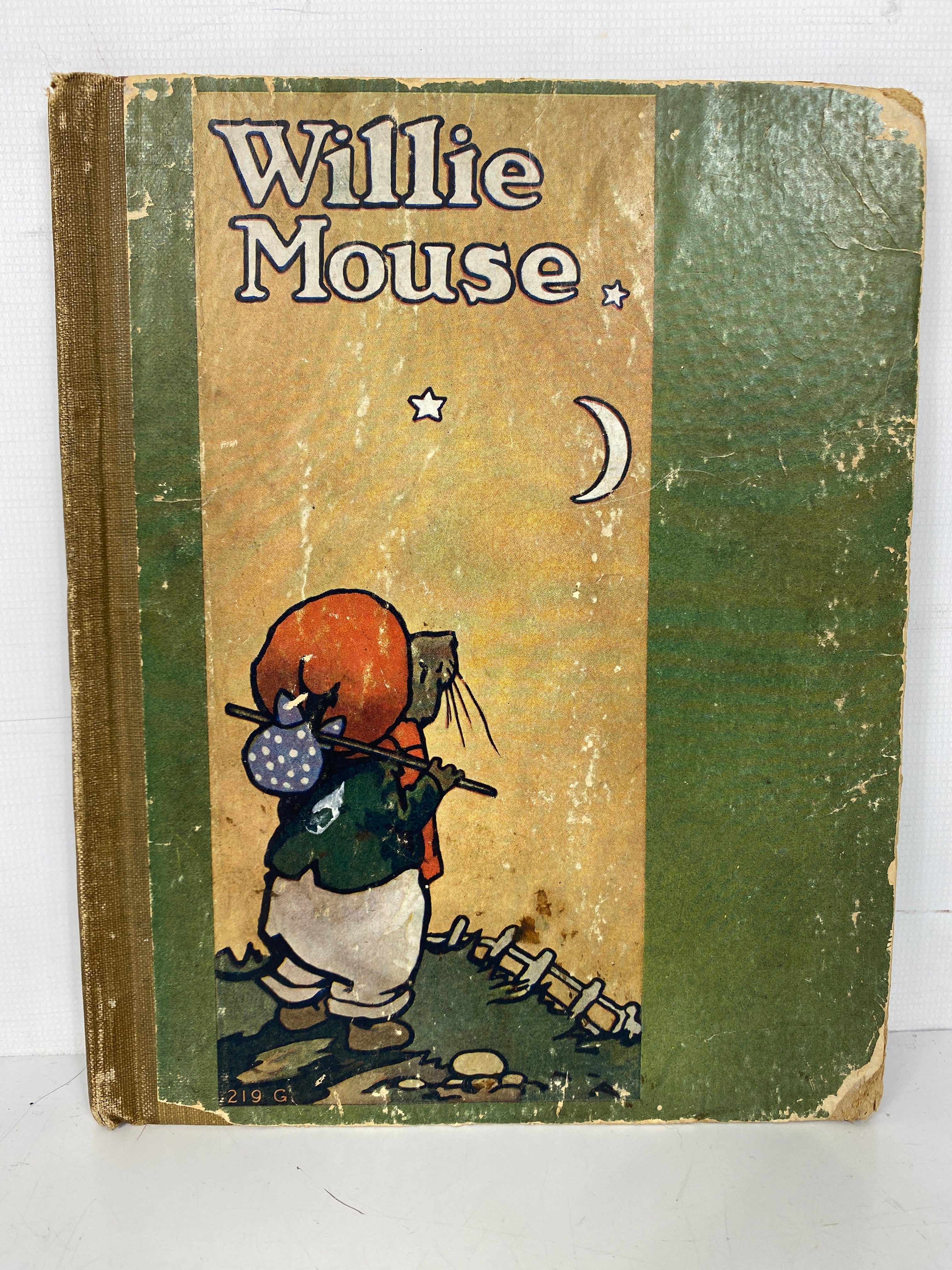 Willie Mouse by Alta Tabor Antique Children's Book c 1920s HC