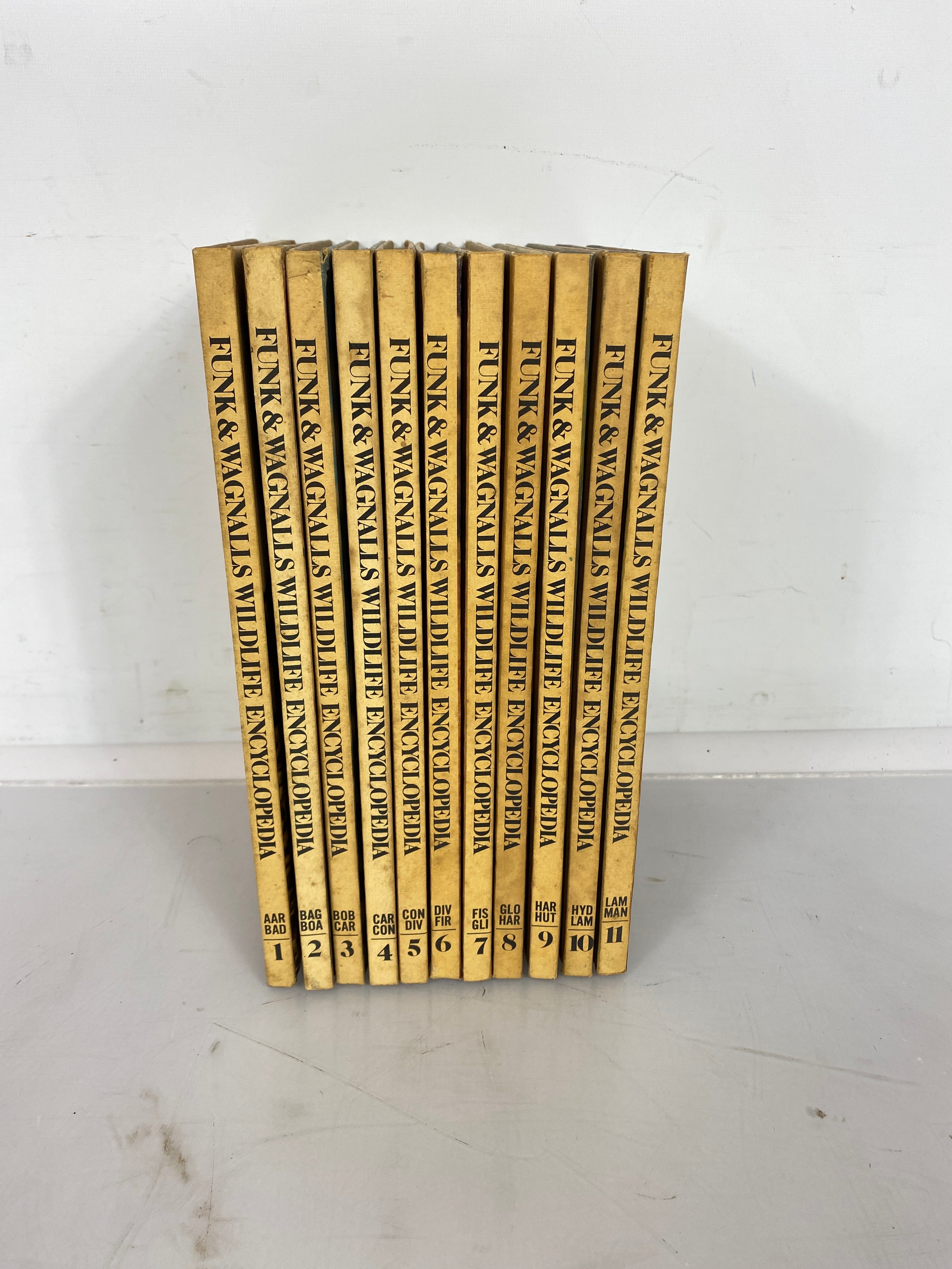 Set of 11: Funk & Wagnalls Wildlife Encyclopedia Vol. 1-11 1969-1970 HC