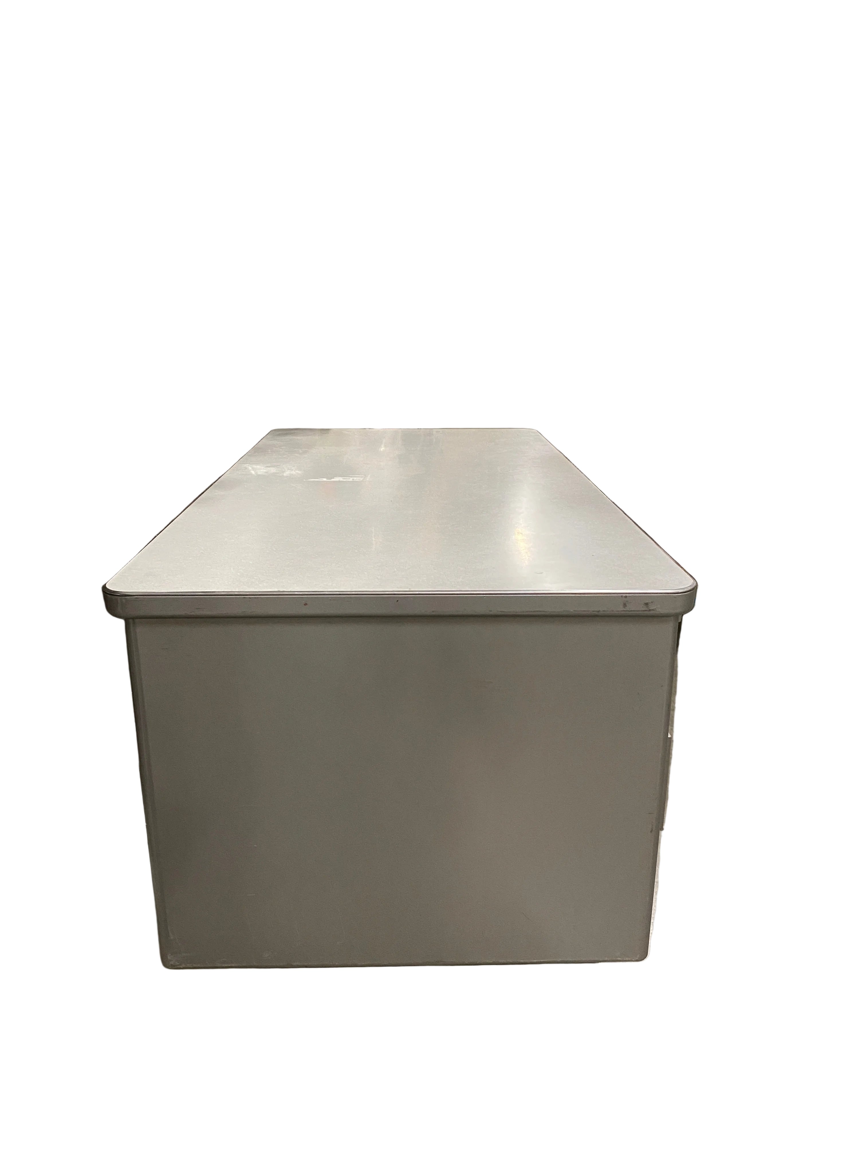 Steelcase Grey Metal Executive Desk
