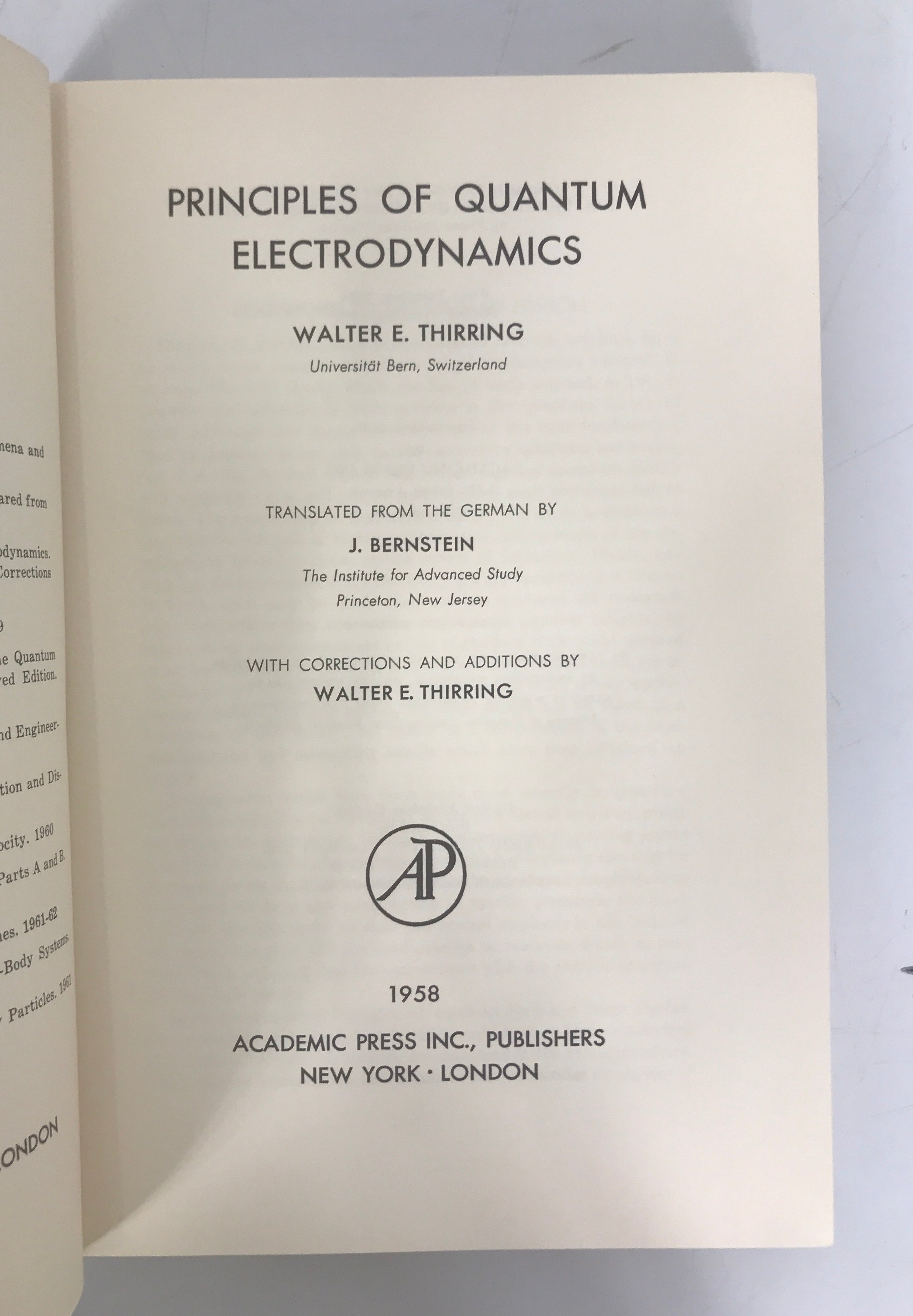 Lot of 2 Pure & Applied Physics Vol 3 & 5 Academic Press 1958-1959 HC