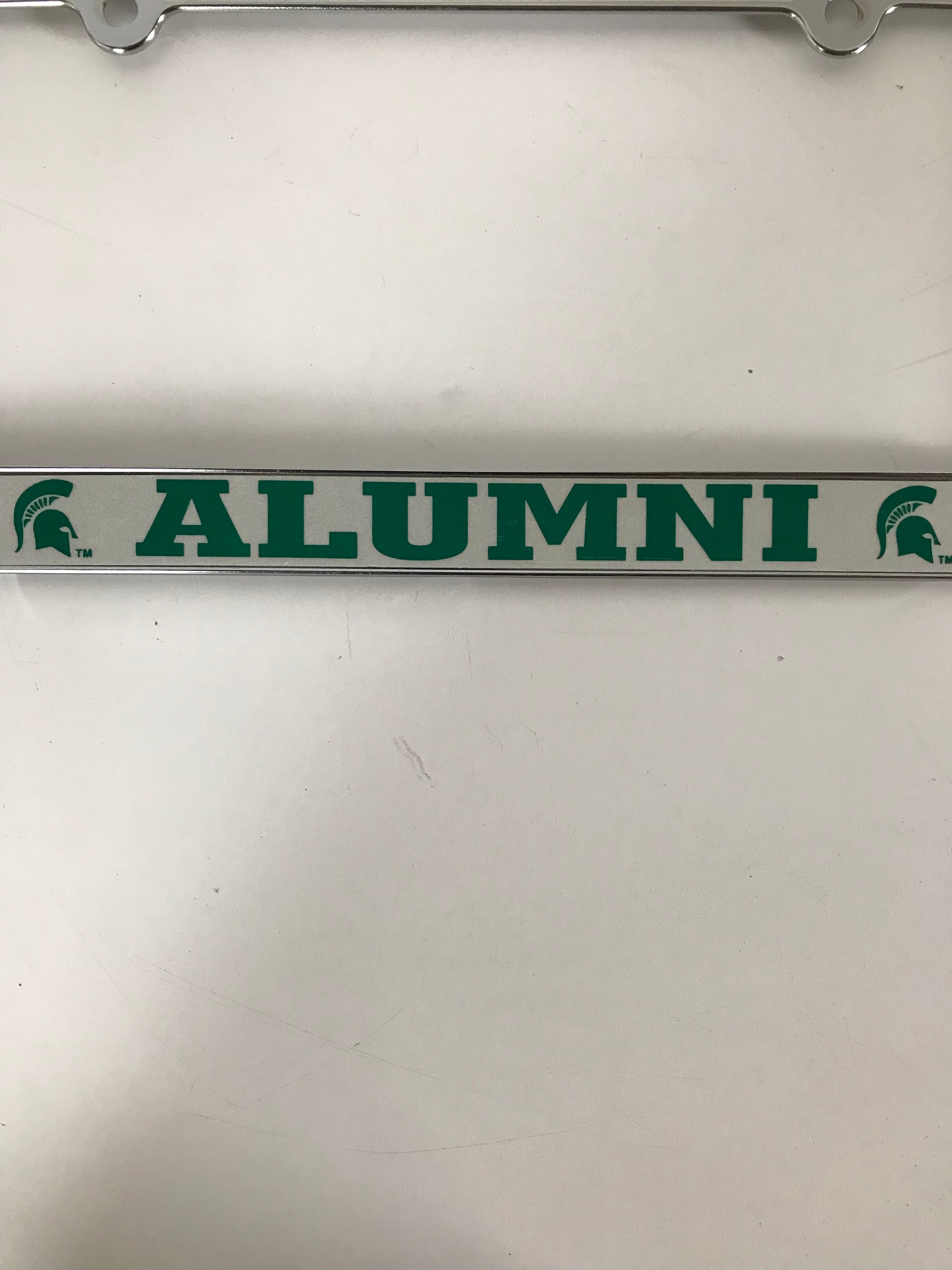 Michigan State Alumni Chrome License Plate Frame