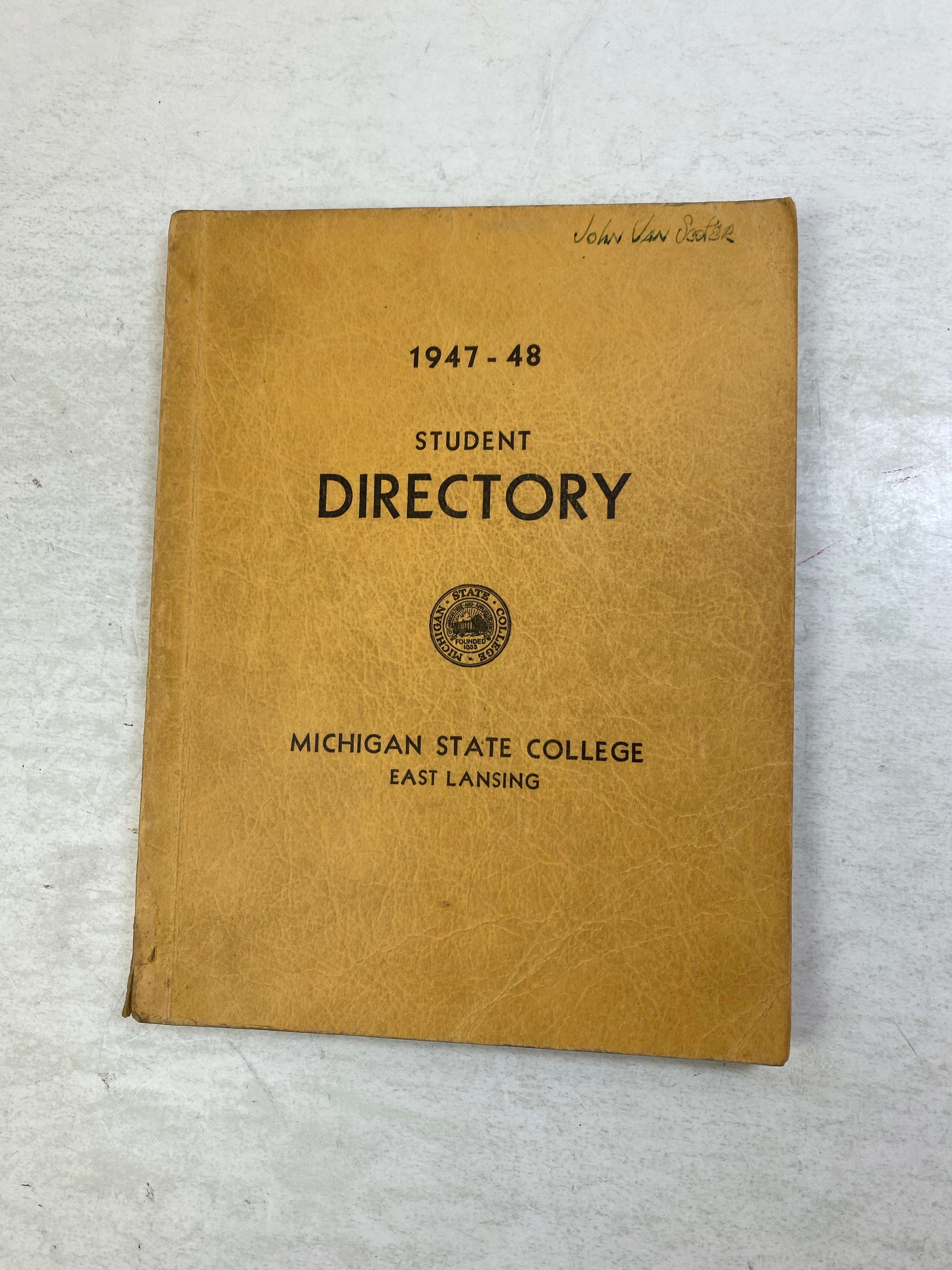 Lot of 2 Vintage MSU Student Directories 1939, 1947