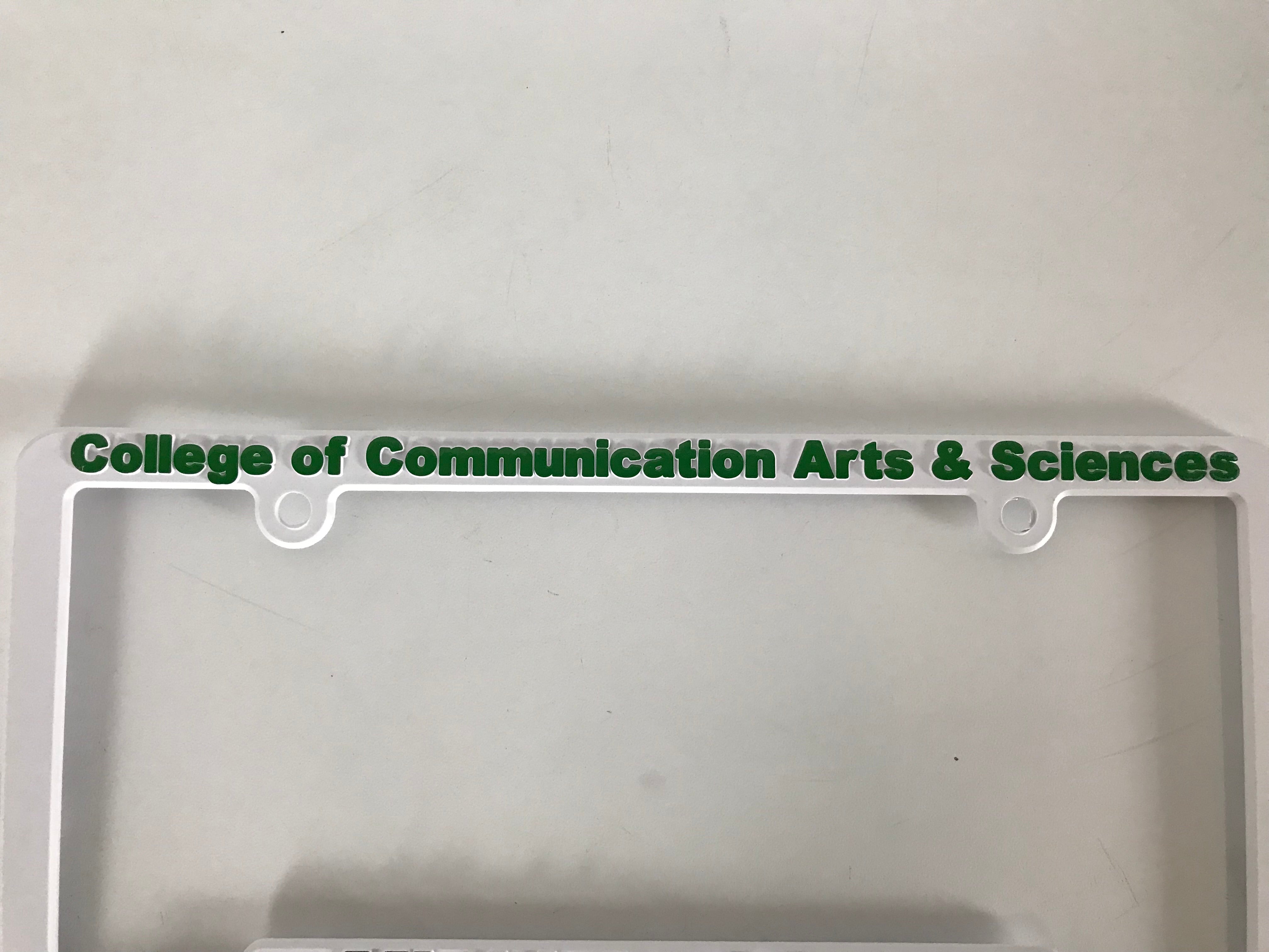 MSU College of Communication Arts & Sciences License Plate Frame